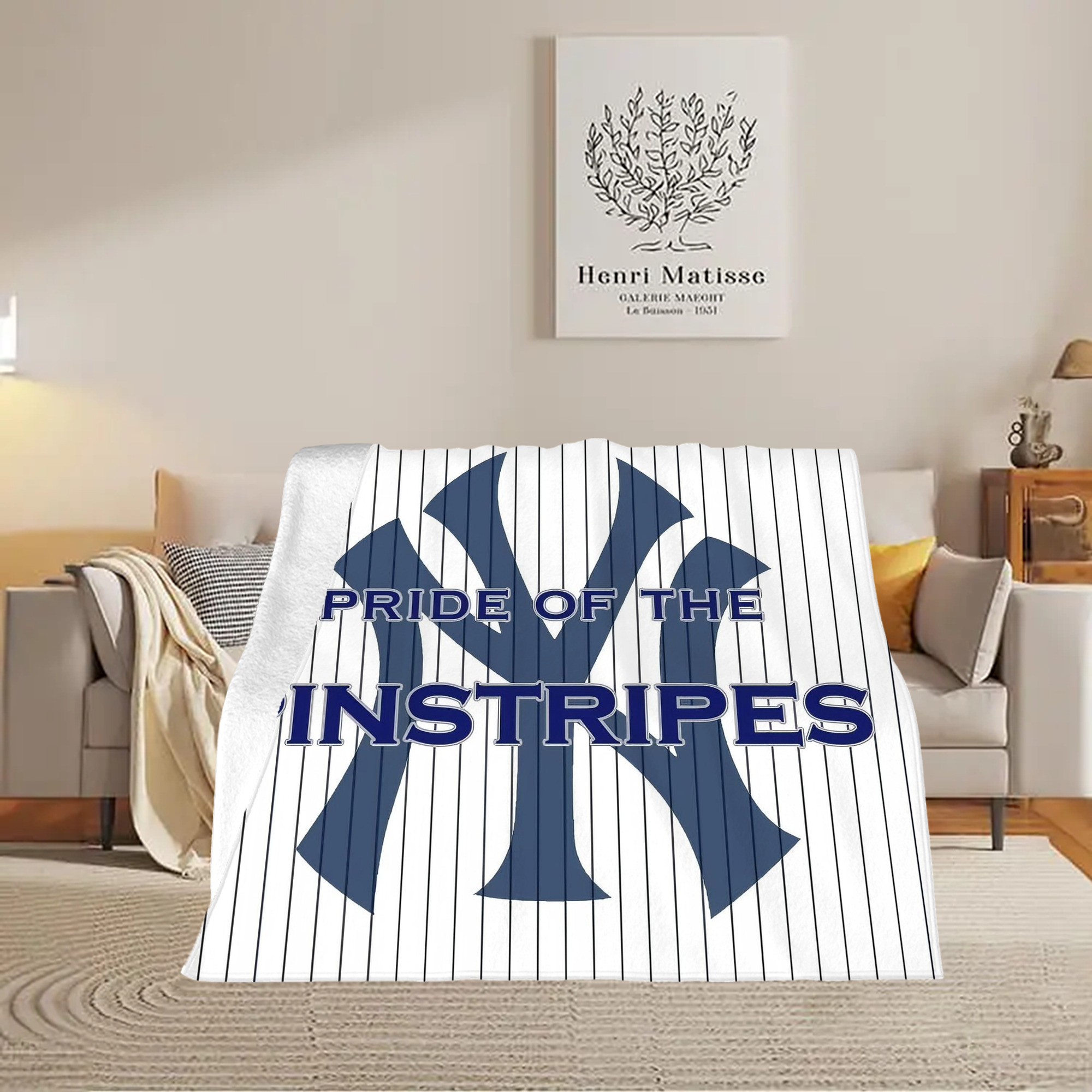 New York Yankees 337 Soft Fleece Throw Blanket 50 X 60 Inch – Super Soft, Lightweight, And Durable – Perfect For Sofa, Bed, Camping, And More – Ideal Gift For Family And Friends
