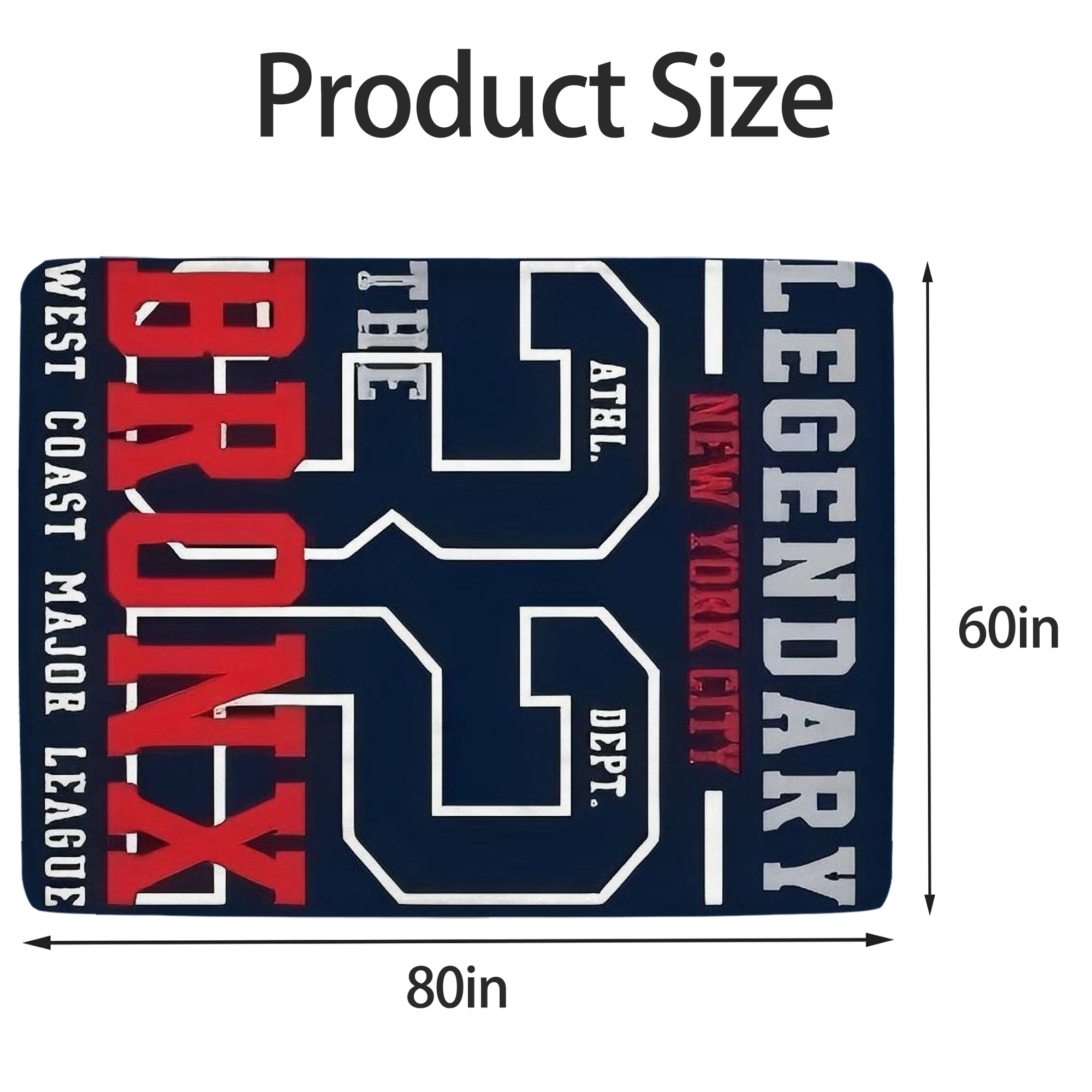 New York Yankees 132 Soft Fleece Throw Blanket 60 X 80 Inch – Super Soft, Lightweight, And Durable – Perfect For Sofa, Bed, Camping, And More – Ideal Gift For Family And Friends