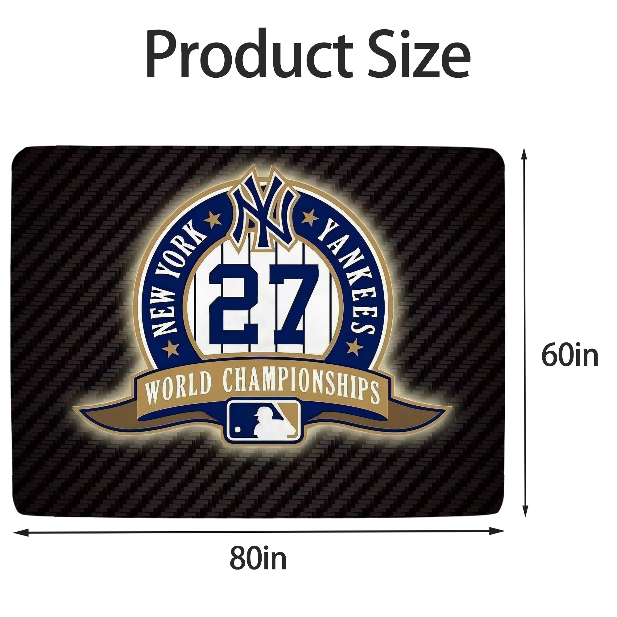 New York Yankees 260 Soft Fleece Throw Blanket 60 X 80 Inch – Super Soft, Lightweight, And Durable – Perfect For Sofa, Bed, Camping, And More – Ideal Gift For Family And Friends