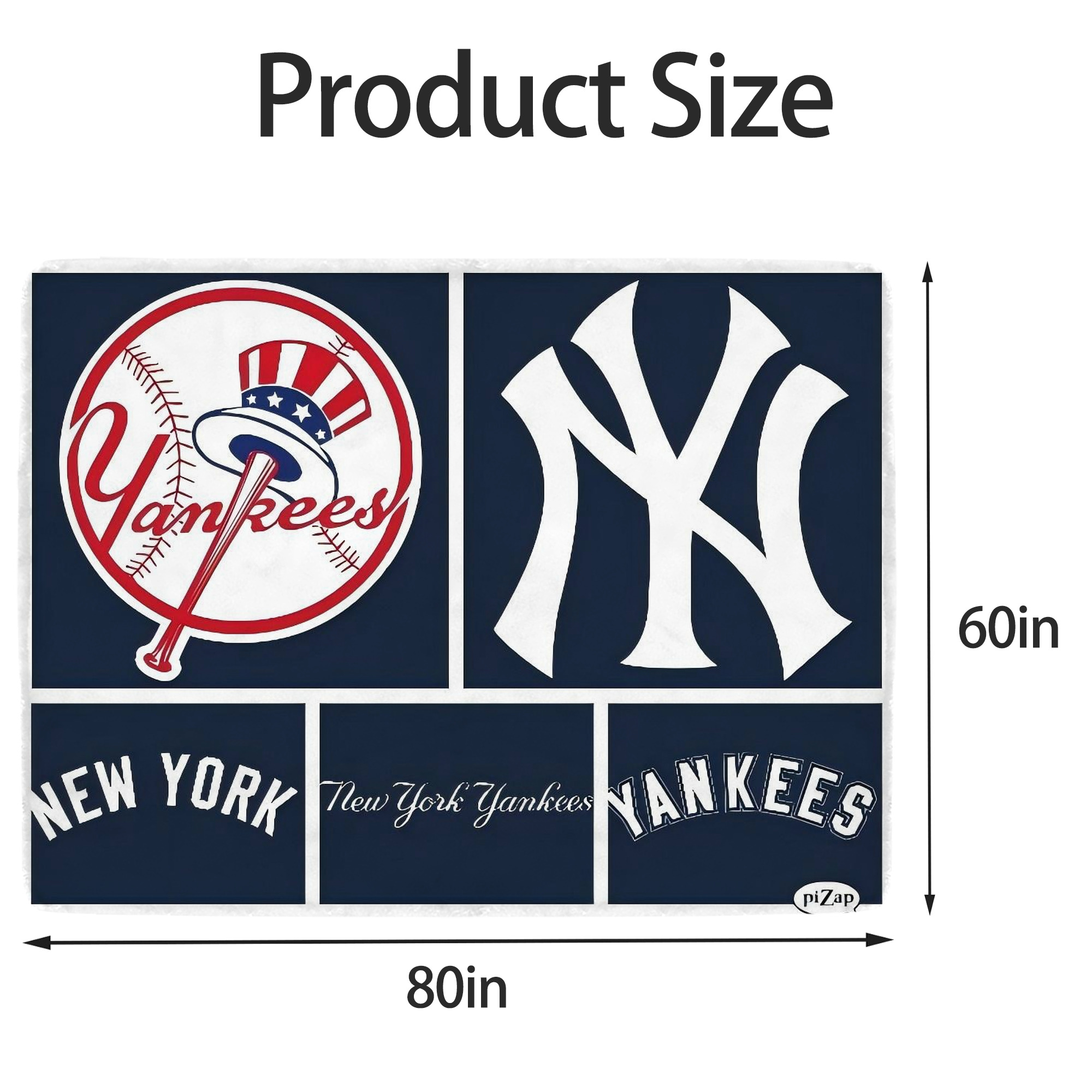 New York Yankees 247 Soft Fleece Throw Blanket 60 X 80 Inch – Super Soft, Lightweight, And Durable – Perfect For Sofa, Bed, Camping, And More – Ideal Gift For Family And Friends