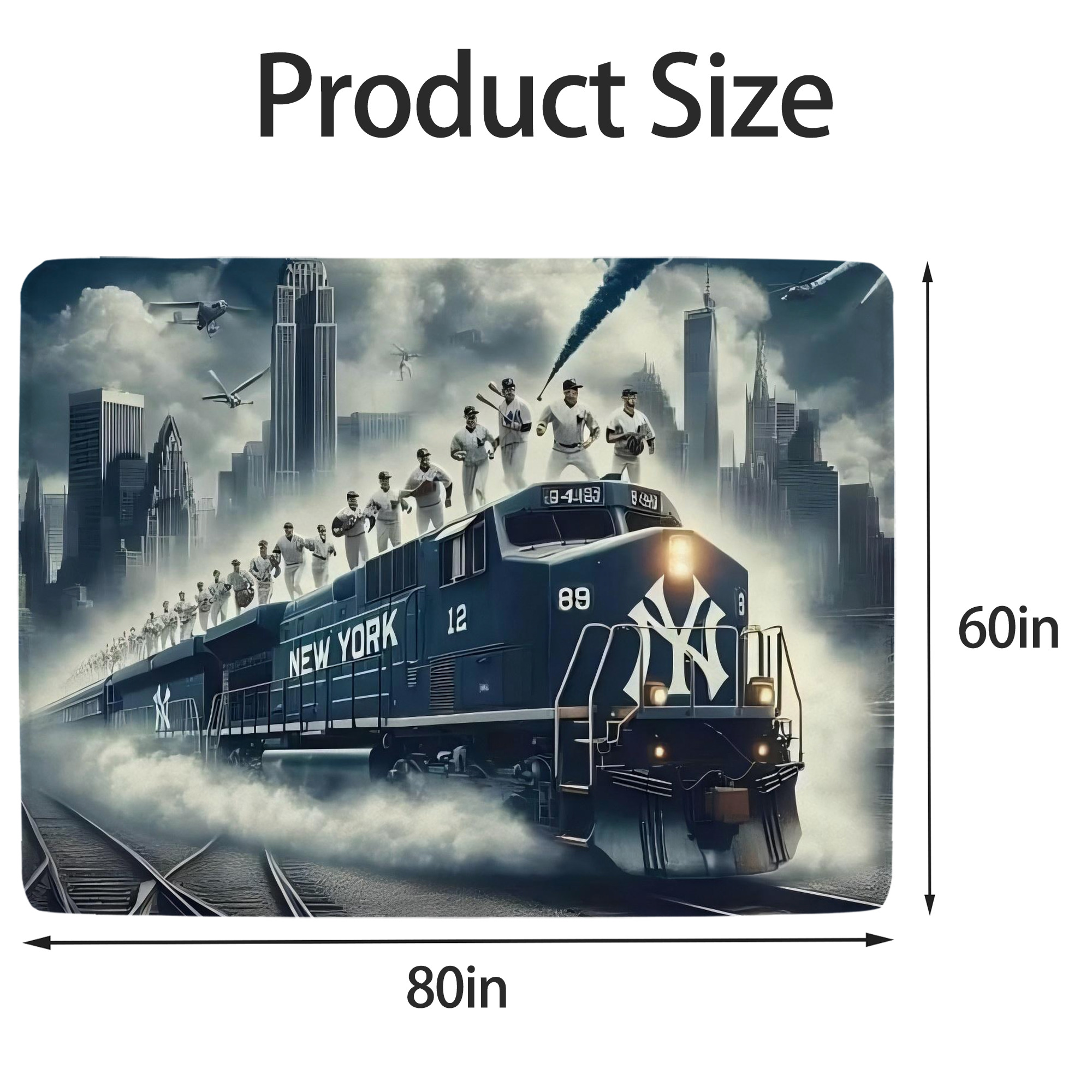 New York Yankees 265 Soft Fleece Throw Blanket 60 X 80 Inch – Super Soft, Lightweight, And Durable – Perfect For Sofa, Bed, Camping, And More – Ideal Gift For Family And Friends