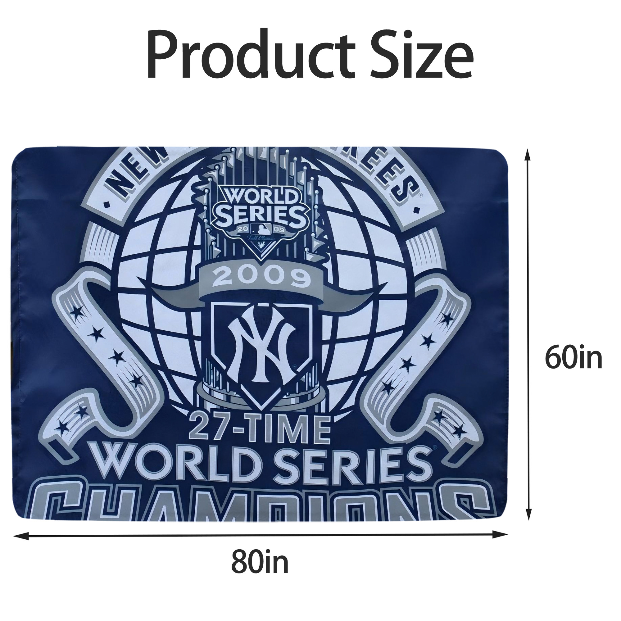 New York Yankees 270 Soft Fleece Throw Blanket 60 X 80 Inch – Super Soft, Lightweight, And Durable – Perfect For Sofa, Bed, Camping, And More – Ideal Gift For Family And Friends