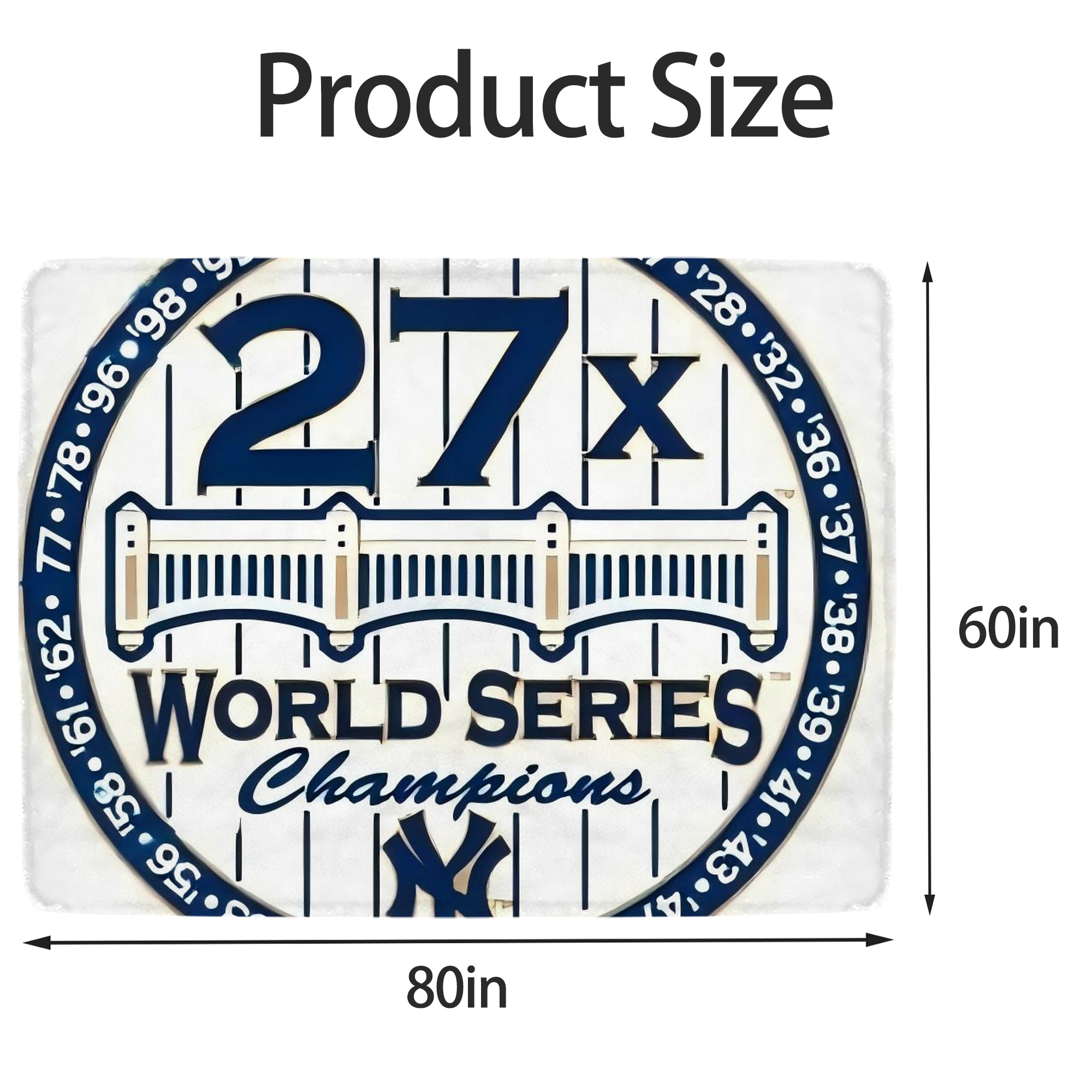 New York Yankees 263 Soft Fleece Throw Blanket 60 X 80 Inch – Super Soft, Lightweight, And Durable – Perfect For Sofa, Bed, Camping, And More – Ideal Gift For Family And Friends
