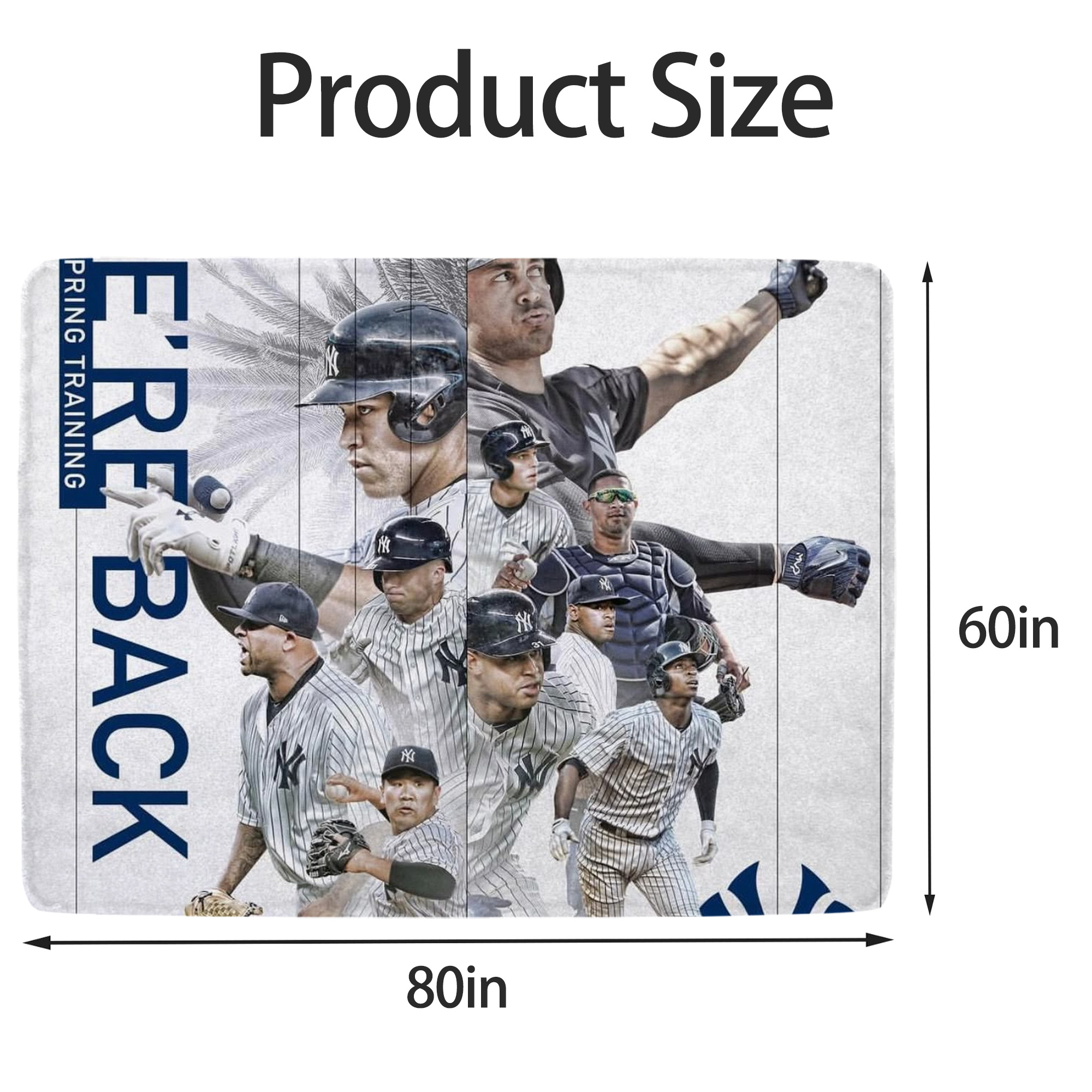 New York Yankees 305 Soft Fleece Throw Blanket 60 X 80 Inch – Super Soft, Lightweight, And Durable – Perfect For Sofa, Bed, Camping, And More – Ideal Gift For Family And Friends