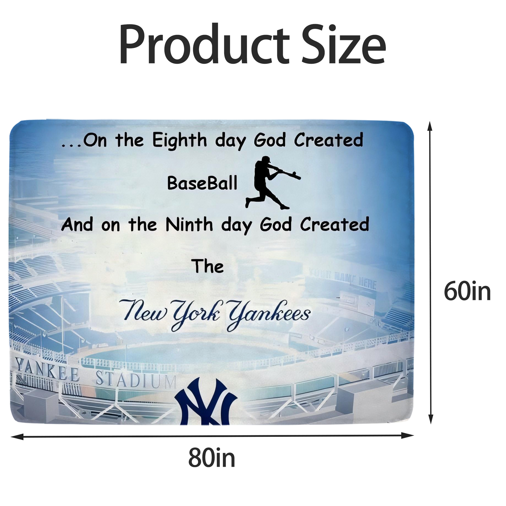 New York Yankees 314 Soft Fleece Throw Blanket 60 X 80 Inch – Super Soft, Lightweight, And Durable – Perfect For Sofa, Bed, Camping, And More – Ideal Gift For Family And Friends