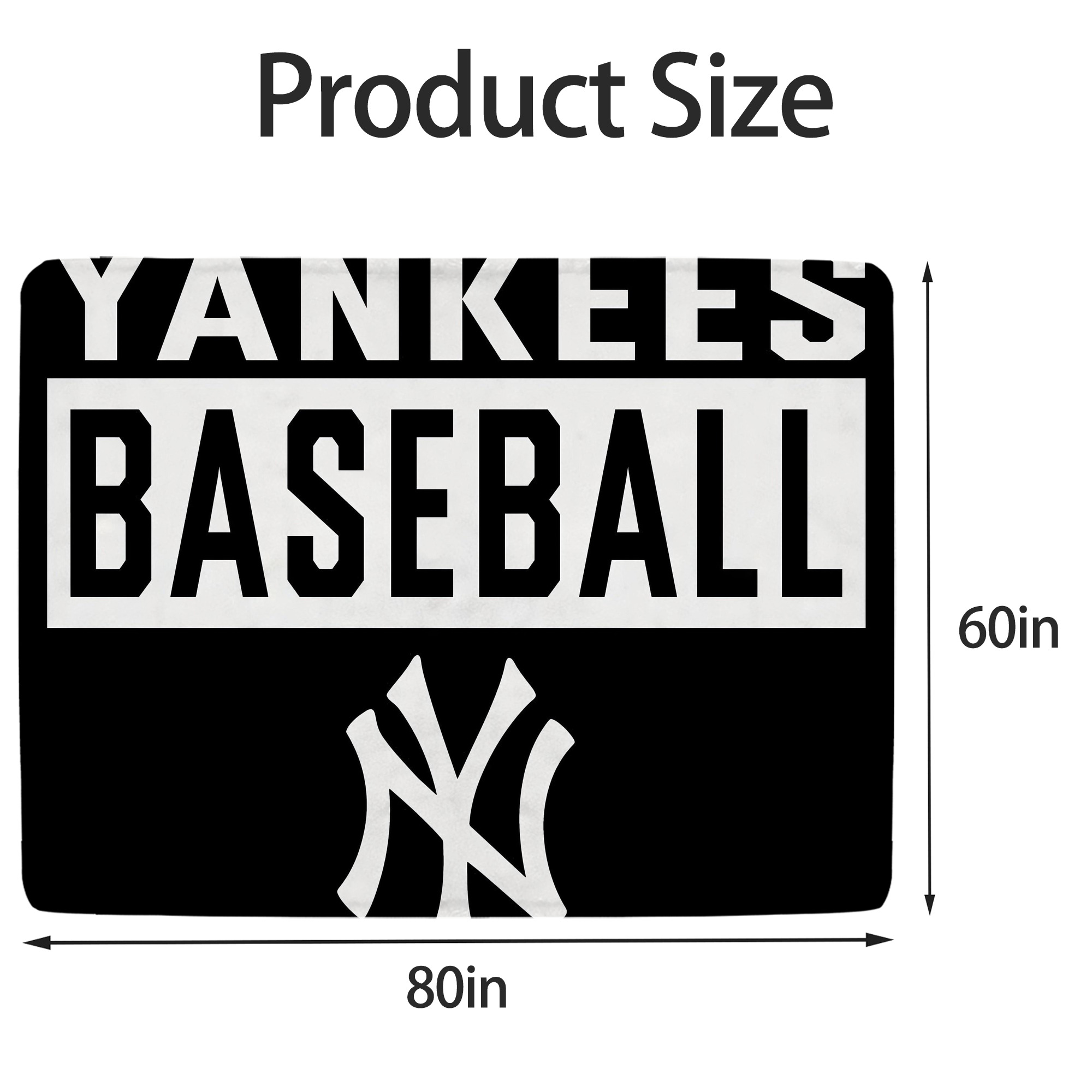 New York Yankees 266 Soft Fleece Throw Blanket 60 X 80 Inch – Super Soft, Lightweight, And Durable – Perfect For Sofa, Bed, Camping, And More – Ideal Gift For Family And Friends