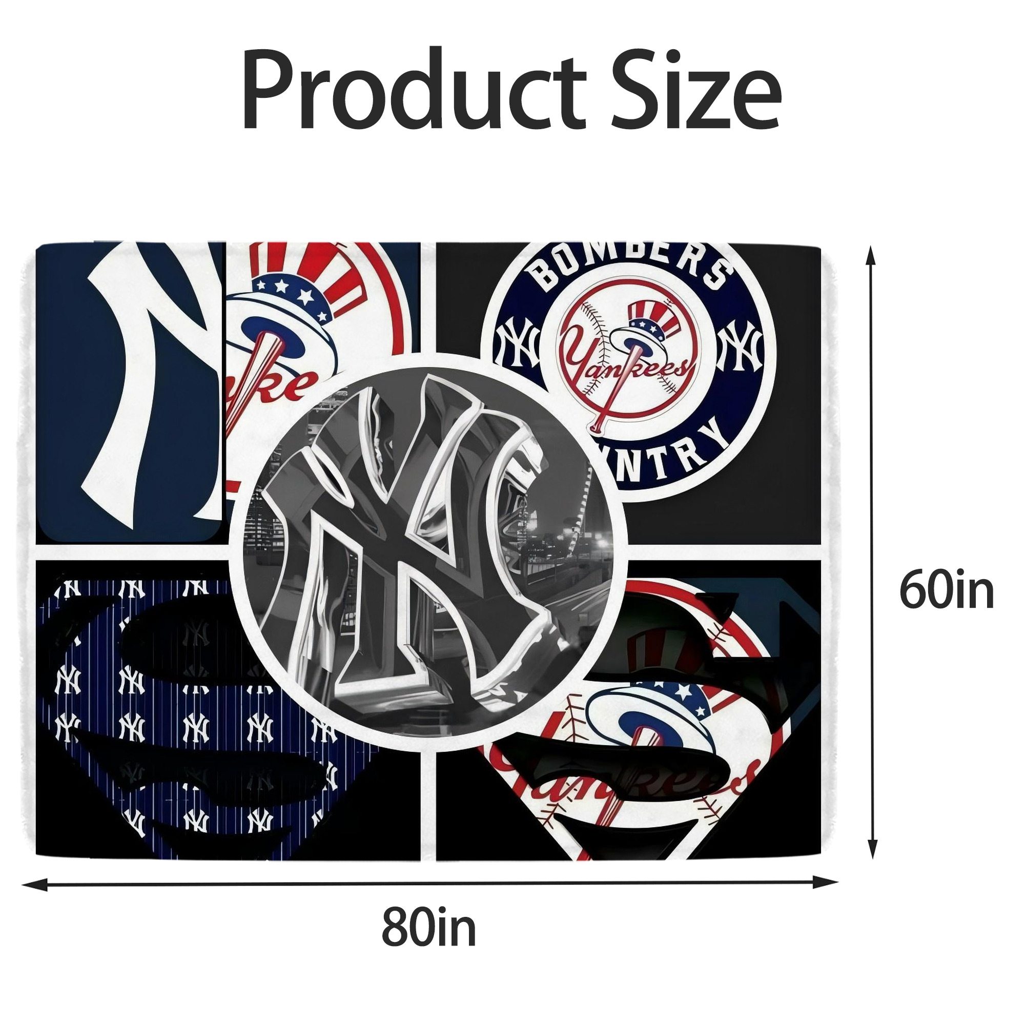 New York Yankees 269 Soft Fleece Throw Blanket 60 X 80 Inch – Super Soft, Lightweight, And Durable – Perfect For Sofa, Bed, Camping, And More – Ideal Gift For Family And Friends