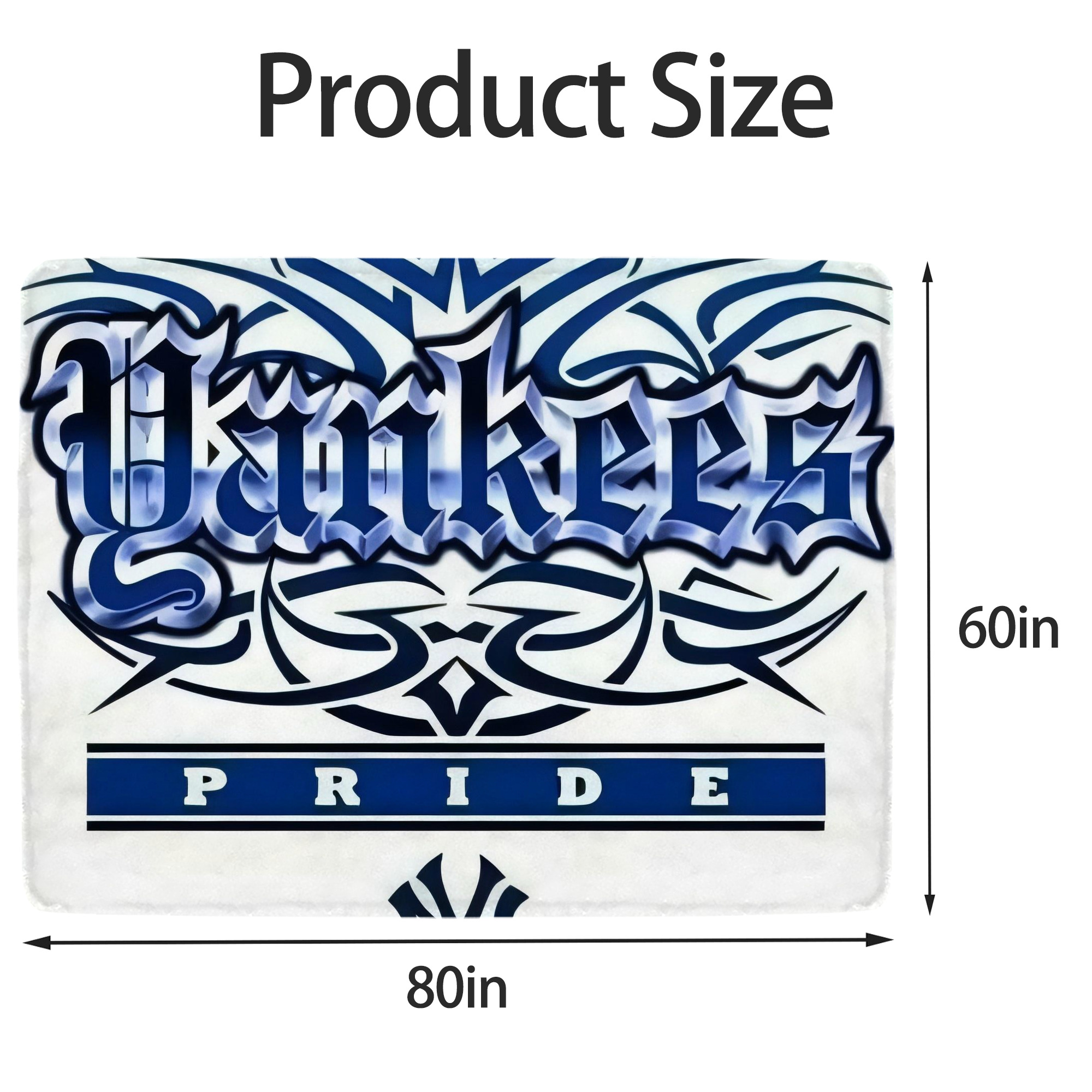 New York Yankees 304 Soft Fleece Throw Blanket 60 X 80 Inch – Super Soft, Lightweight, And Durable – Perfect For Sofa, Bed, Camping, And More – Ideal Gift For Family And Friends