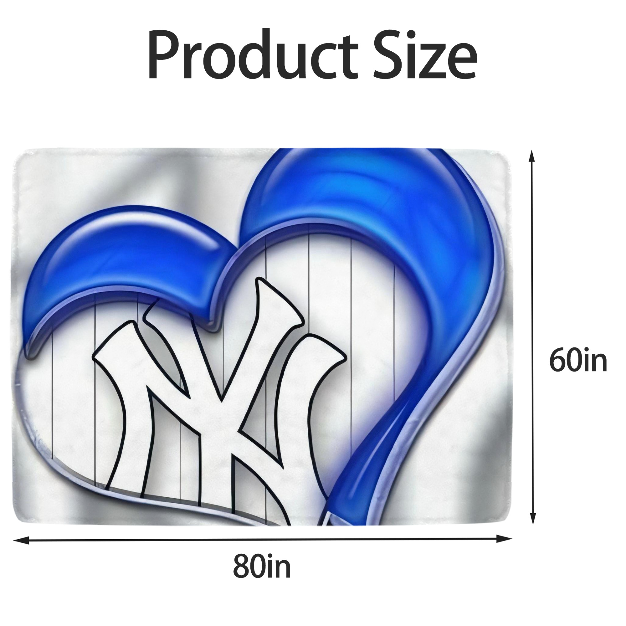 New York Yankees 310 Soft Fleece Throw Blanket 60 X 80 Inch – Super Soft, Lightweight, And Durable – Perfect For Sofa, Bed, Camping, And More – Ideal Gift For Family And Friends