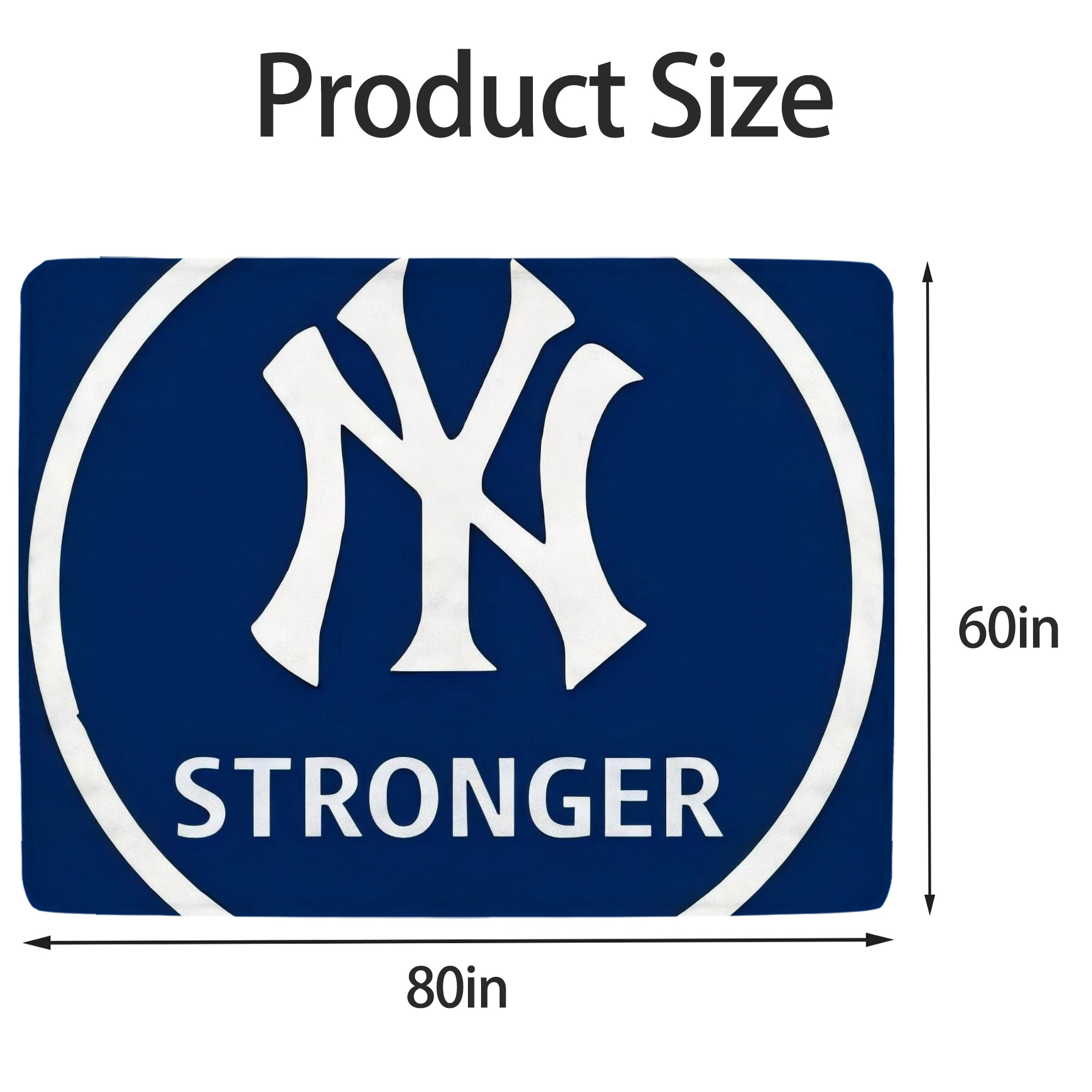 New York Yankees 346 Soft Fleece Throw Blanket 60 X 80 Inch – Super Soft, Lightweight, And Durable – Perfect For Sofa, Bed, Camping, And More – Ideal Gift For Family And Friends