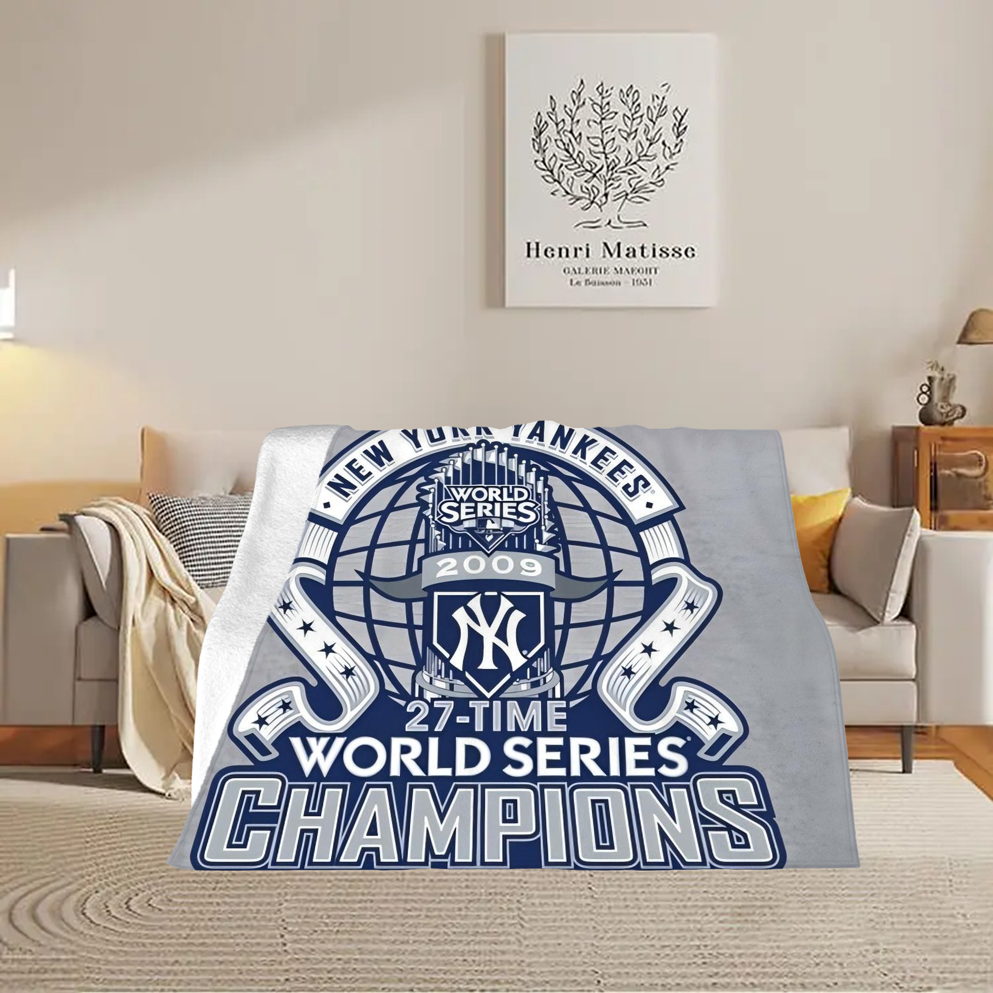 New York Yankees 207 Soft Fleece Throw Blanket 60 X 80 Inch – Super Soft, Lightweight, And Durable – Perfect For Sofa, Bed, Camping, And More – Ideal Gift For Family And Friends