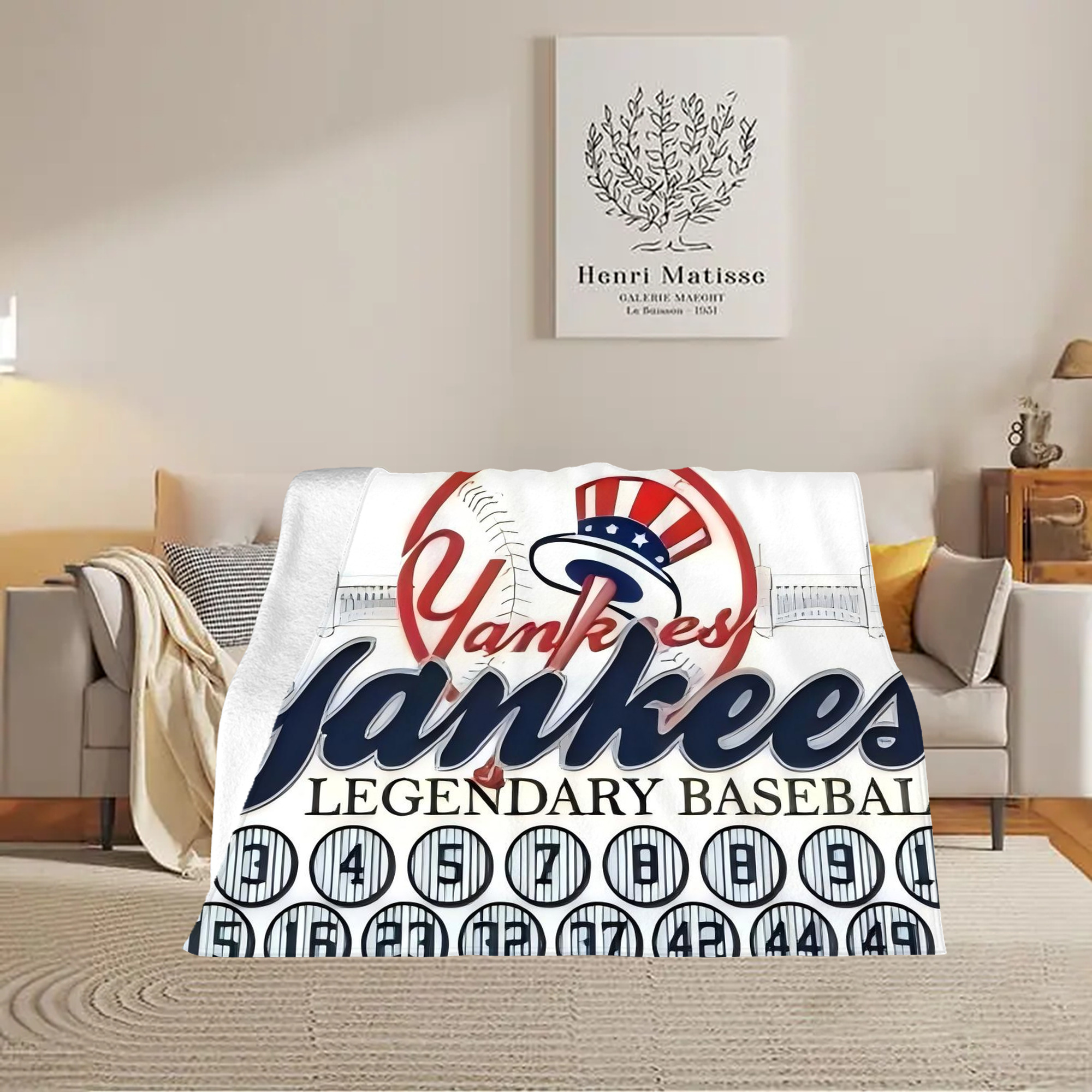 New York Yankees 232 Soft Fleece Throw Blanket 60 X 80 Inch – Super Soft, Lightweight, And Durable – Perfect For Sofa, Bed, Camping, And More – Ideal Gift For Family And Friends