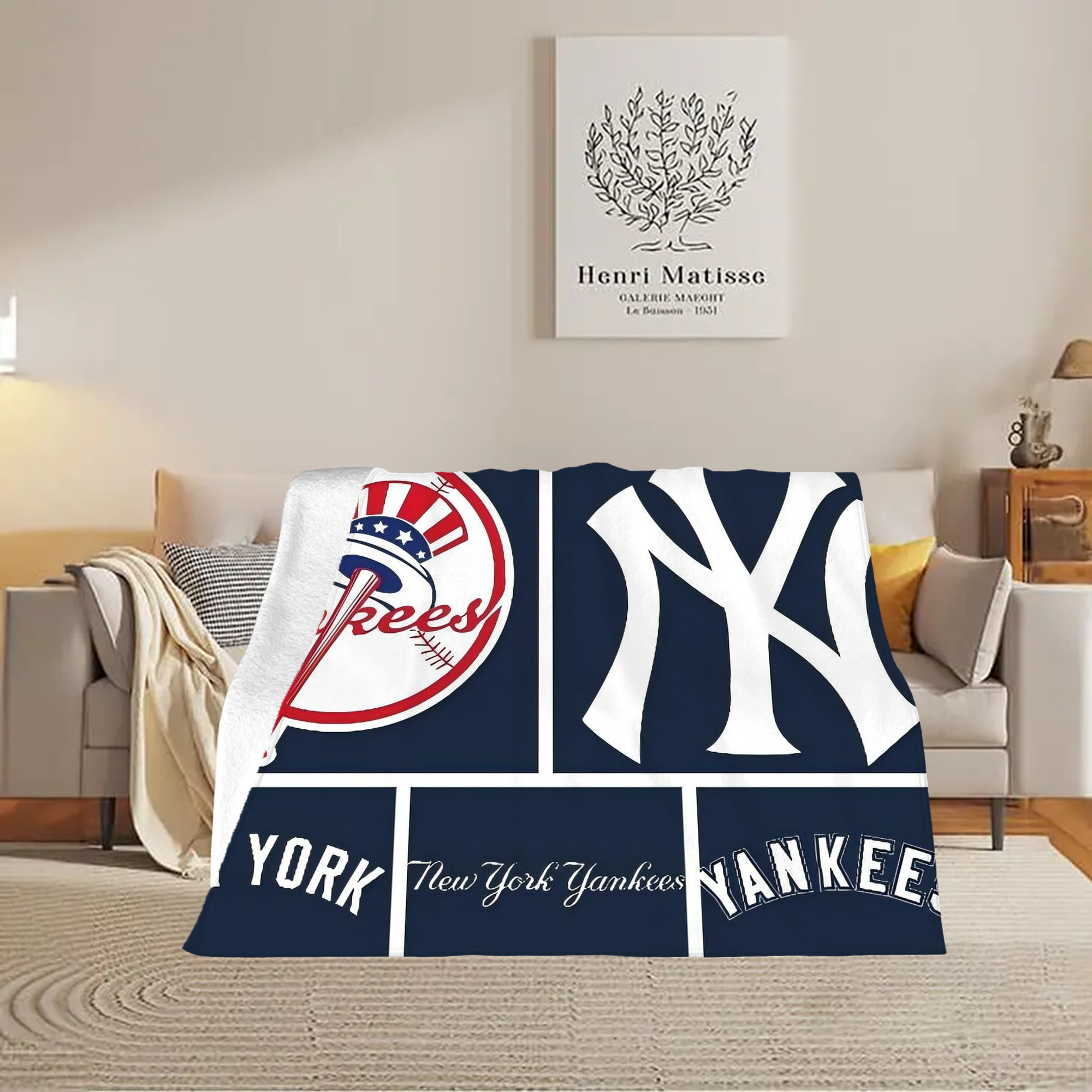 New York Yankees 247 Soft Fleece Throw Blanket 60 X 80 Inch – Super Soft, Lightweight, And Durable – Perfect For Sofa, Bed, Camping, And More – Ideal Gift For Family And Friends