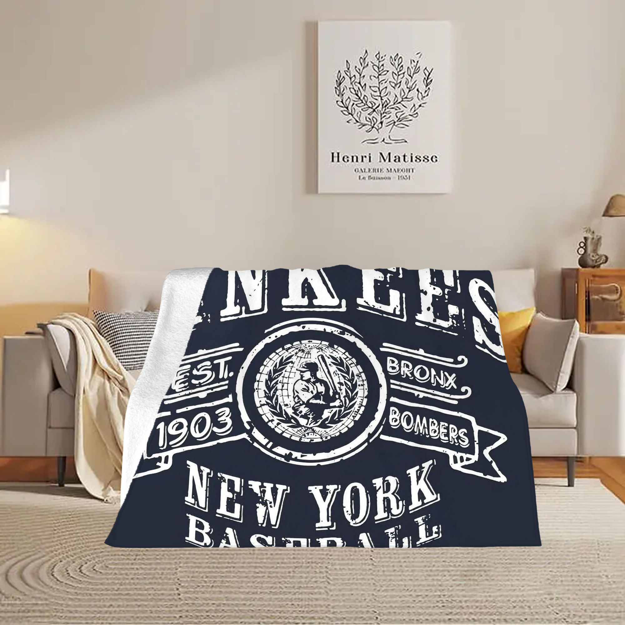 New York Yankees 252 Soft Fleece Throw Blanket 60 X 80 Inch – Super Soft, Lightweight, And Durable – Perfect For Sofa, Bed, Camping, And More – Ideal Gift For Family And Friends