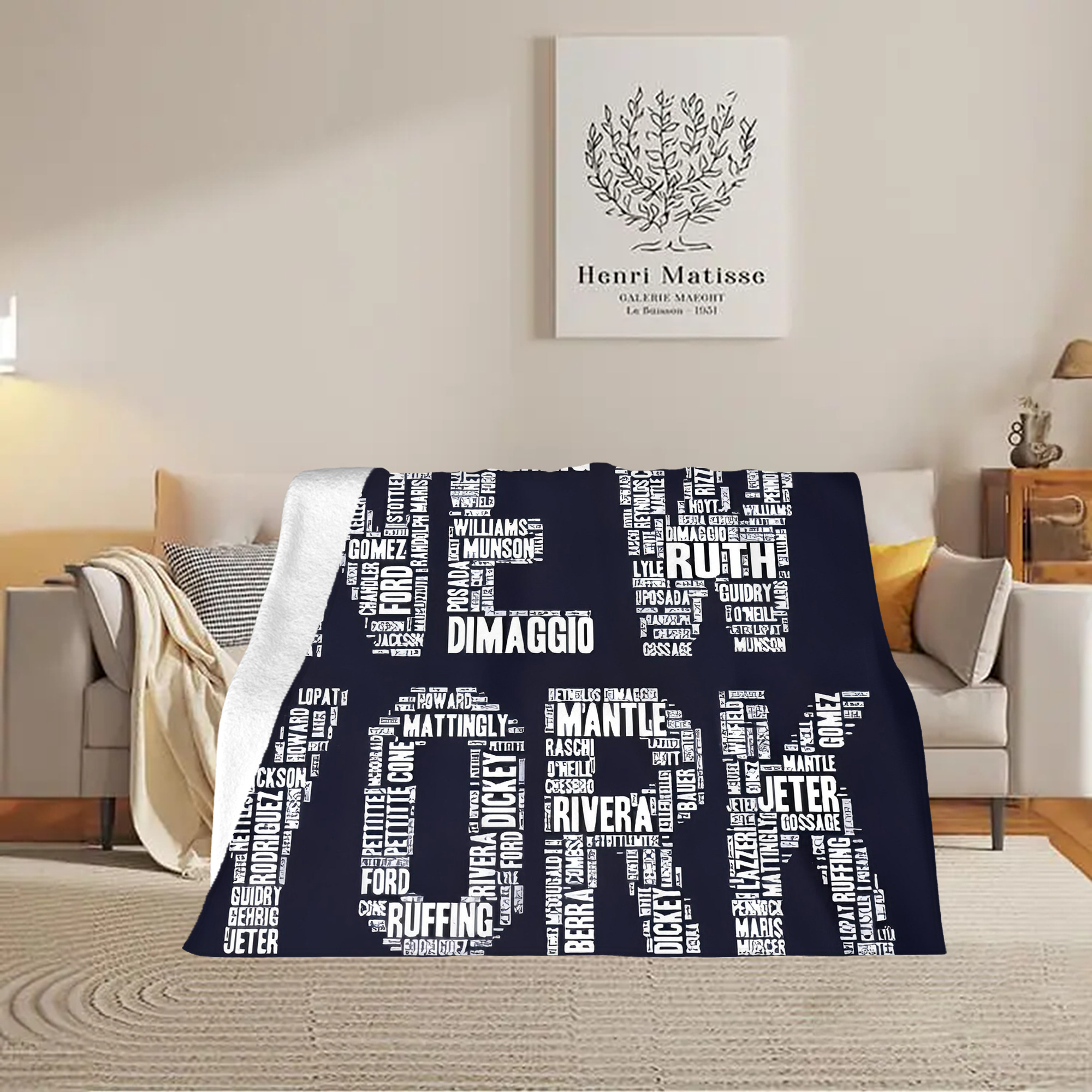 New York Yankees 303 Soft Fleece Throw Blanket 60 X 80 Inch – Super Soft, Lightweight, And Durable – Perfect For Sofa, Bed, Camping, And More – Ideal Gift For Family And Friends