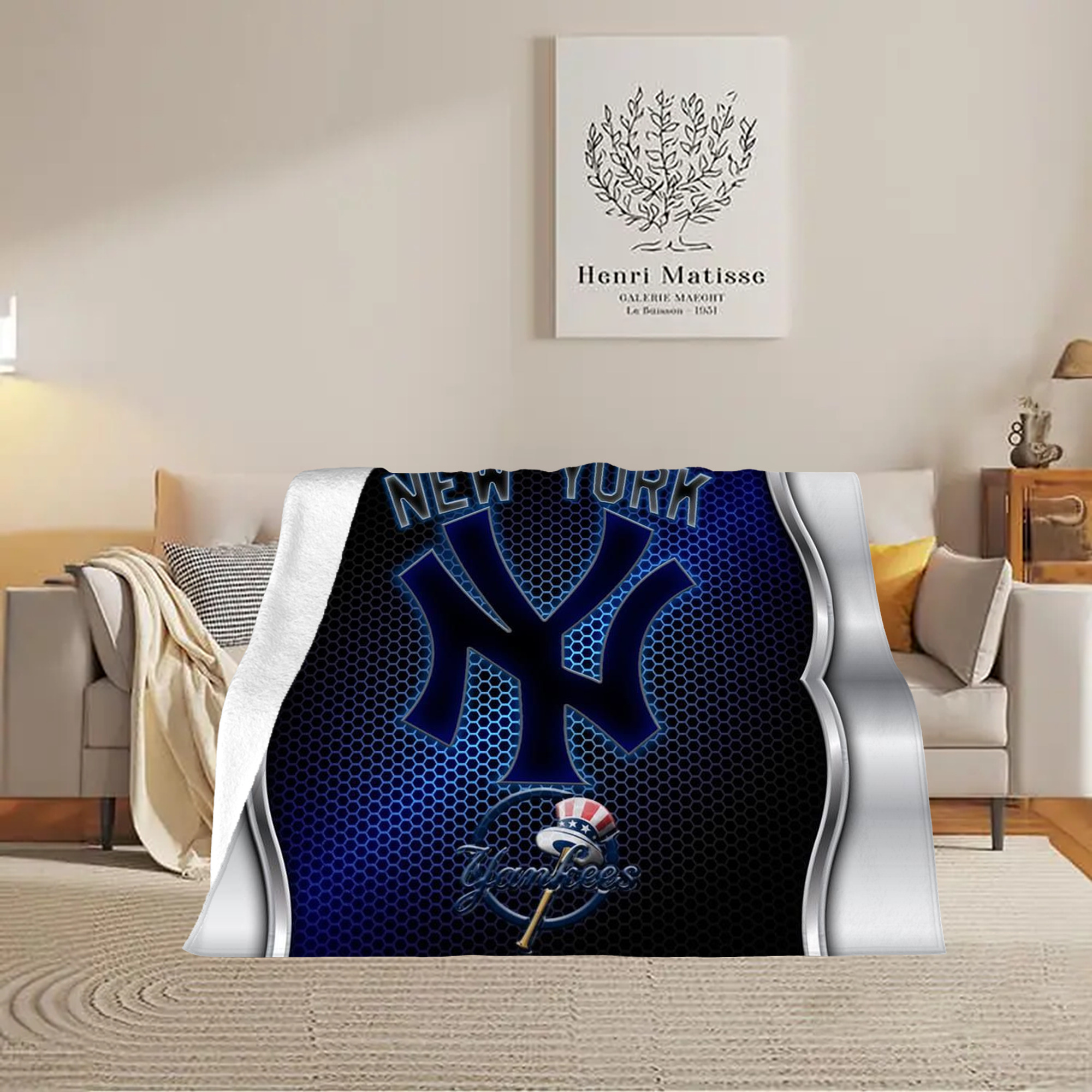 New York Yankees 334 Soft Fleece Throw Blanket 60 X 80 Inch – Super Soft, Lightweight, And Durable – Perfect For Sofa, Bed, Camping, And More – Ideal Gift For Family And Friends