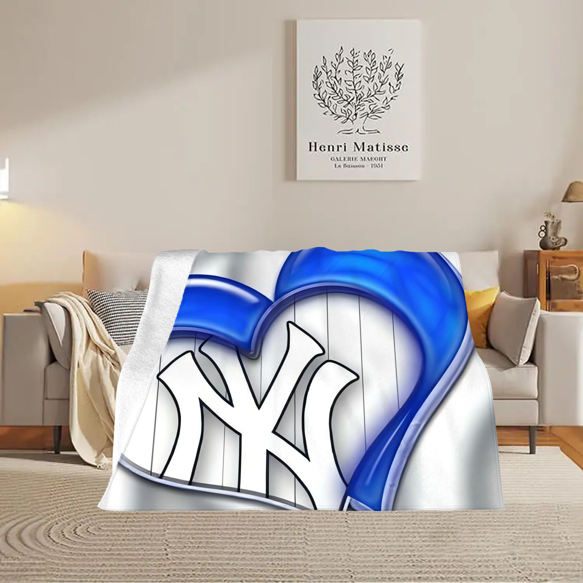 New York Yankees 310 Soft Fleece Throw Blanket 60 X 80 Inch – Super Soft, Lightweight, And Durable – Perfect For Sofa, Bed, Camping, And More – Ideal Gift For Family And Friends