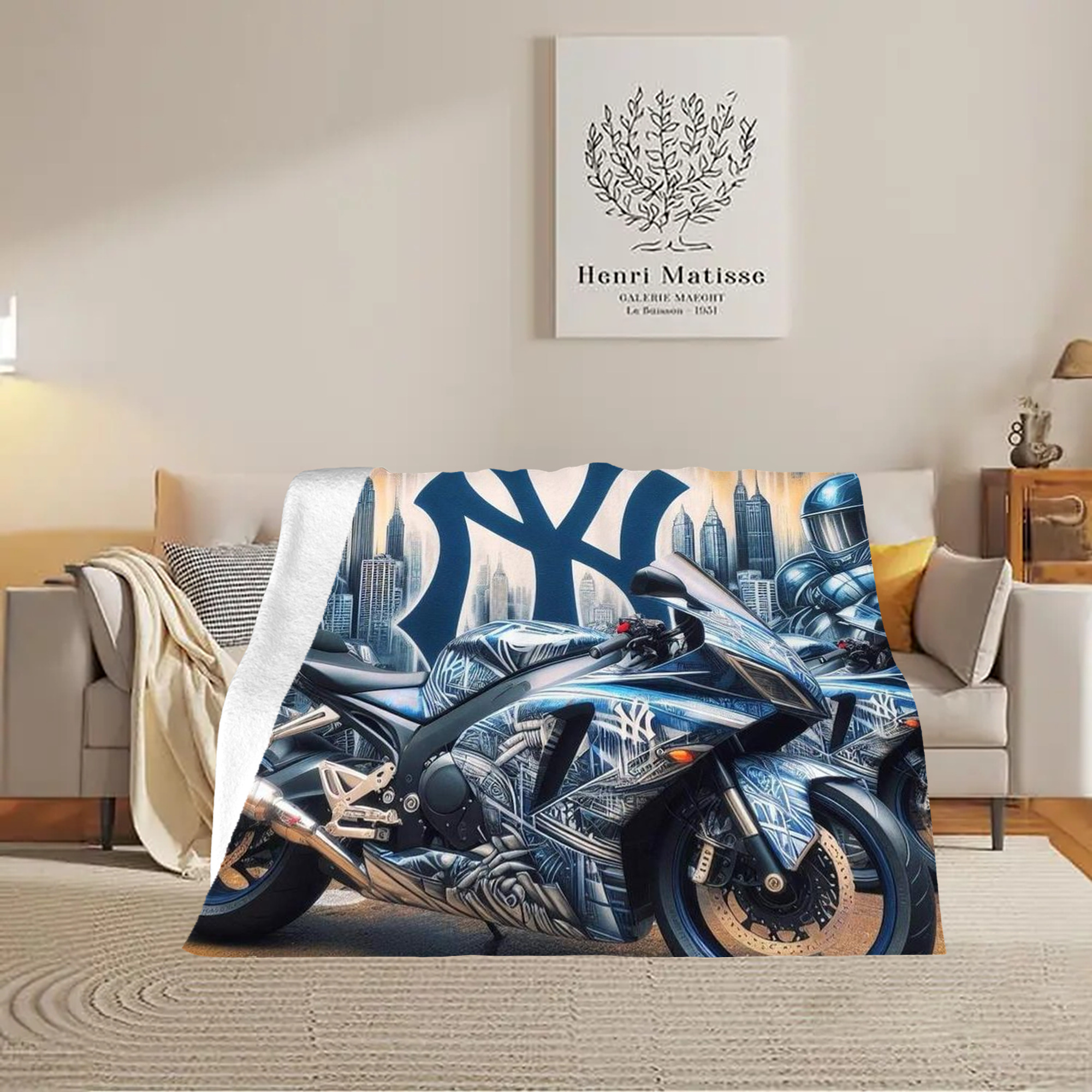 New York Yankees 327 Soft Fleece Throw Blanket 60 X 80 Inch – Super Soft, Lightweight, And Durable – Perfect For Sofa, Bed, Camping, And More – Ideal Gift For Family And Friends