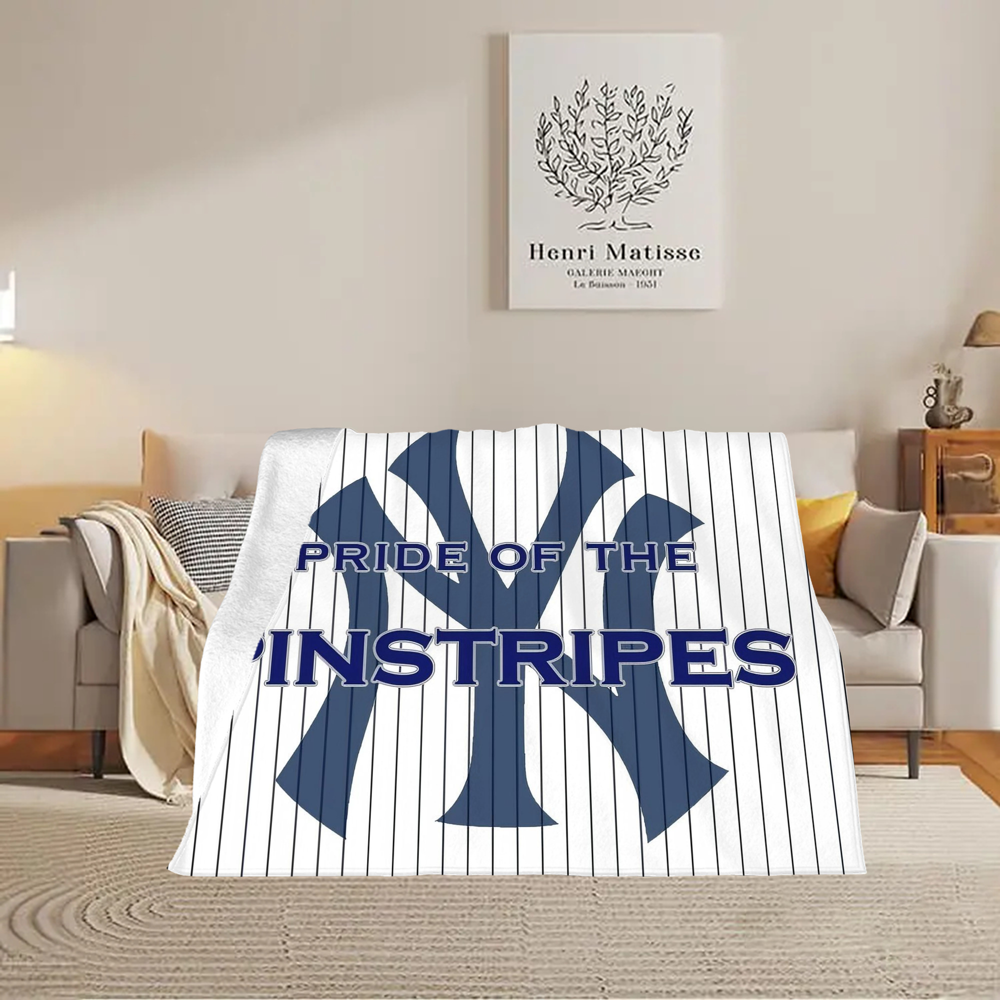 New York Yankees 337 Soft Fleece Throw Blanket 60 X 80 Inch – Super Soft, Lightweight, And Durable – Perfect For Sofa, Bed, Camping, And More – Ideal Gift For Family And Friends