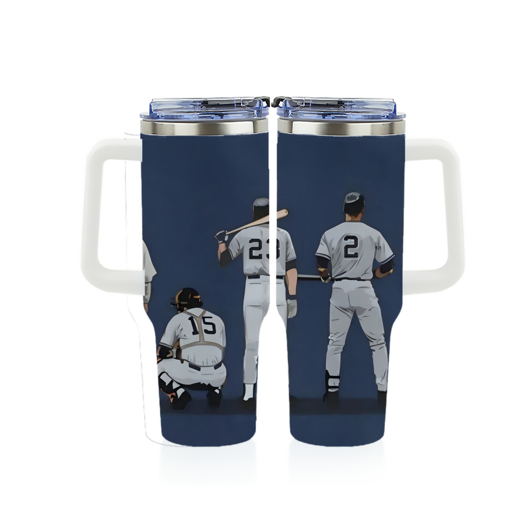 New York Yankees 242 40oz Full Wrap Car Tumbler – Durable Stainless Steel Travel Mug With Vibrant UV Print – Double Wall Insulated, Fits Most Car Cup Holders