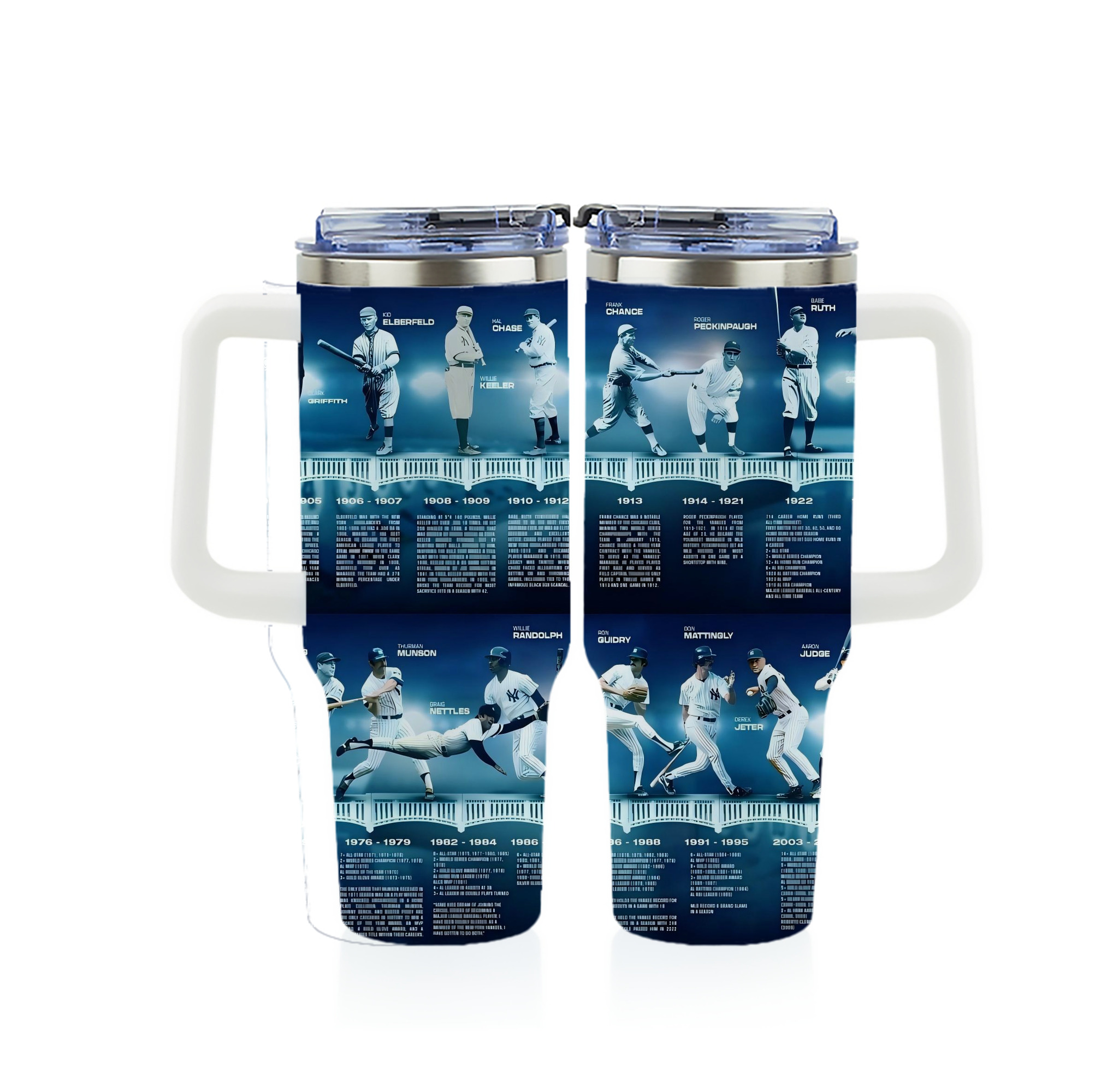 New York Yankees 243 40oz Full Wrap Car Tumbler – Durable Stainless Steel Travel Mug With Vibrant UV Print – Double Wall Insulated, Fits Most Car Cup Holders