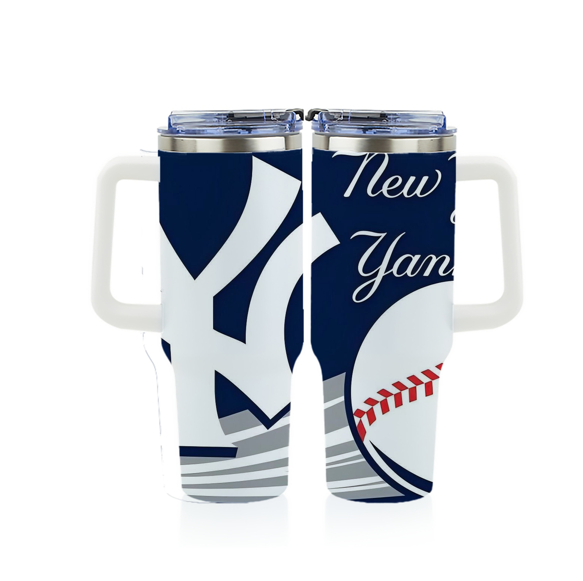 New York Yankees 259 40oz Full Wrap Car Tumbler – Durable Stainless Steel Travel Mug With Vibrant UV Print – Double Wall Insulated, Fits Most Car Cup Holders