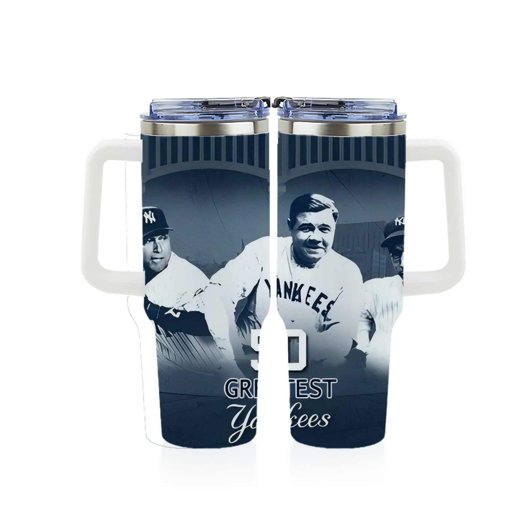 New York Yankees 351 40oz Full Wrap Car Tumbler – Durable Stainless Steel Travel Mug With Vibrant UV Print – Double Wall Insulated, Fits Most Car Cup Holders