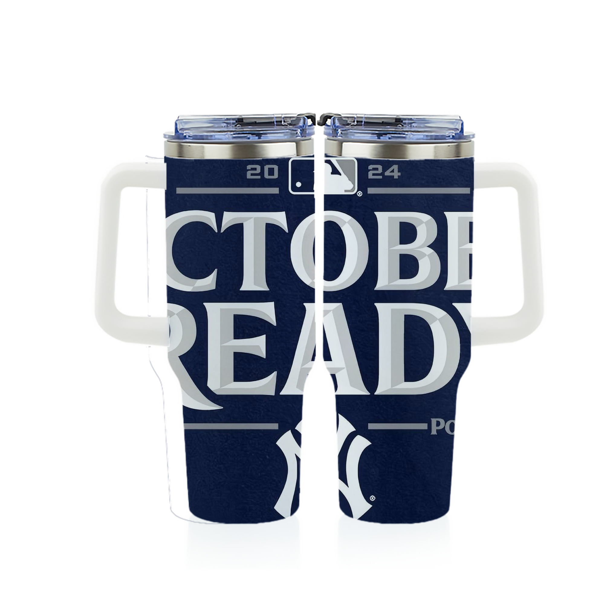 New York Yankees 360 40oz Full Wrap Car Tumbler – Durable Stainless Steel Travel Mug With Vibrant UV Print – Double Wall Insulated, Fits Most Car Cup Holders