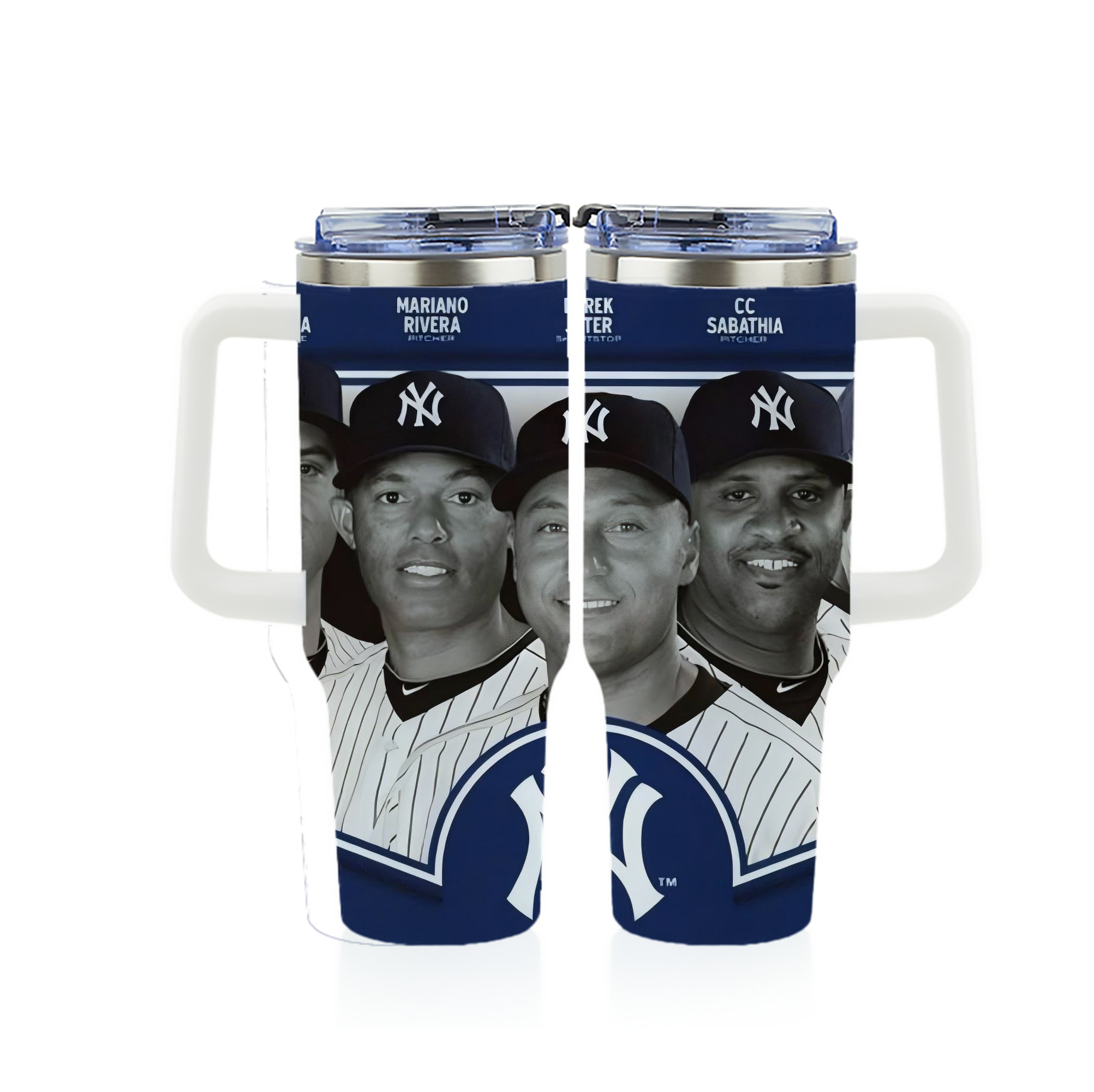 New York Yankees 361 40oz Full Wrap Car Tumbler – Durable Stainless Steel Travel Mug With Vibrant UV Print – Double Wall Insulated, Fits Most Car Cup Holders