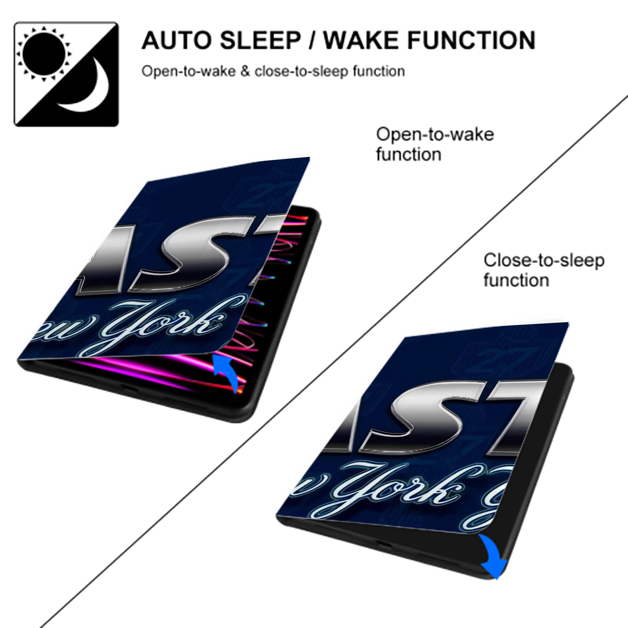 New York Yankees 359 IPad Case Without Pencil Slot – Book-Style Cover With PU Leather & TPU – Slim, Durable, Scratch-Resistant, Full Protection & Easy Access