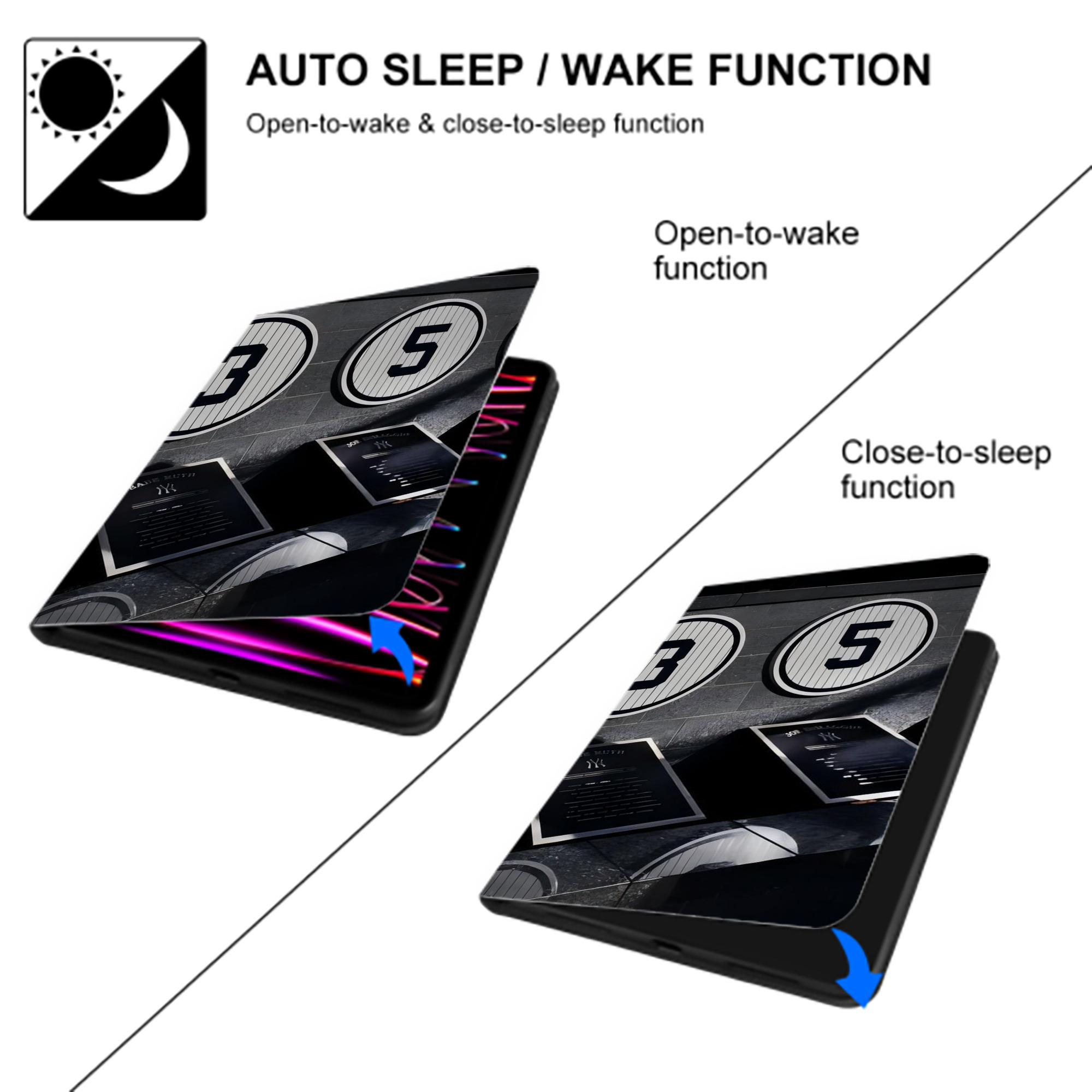 New York Yankees 250 IPad Book-Style Case With Pencil Slot – Slim PU & TPU Cover – Full Protection, Precise Fit, Water & Scratch Resistant