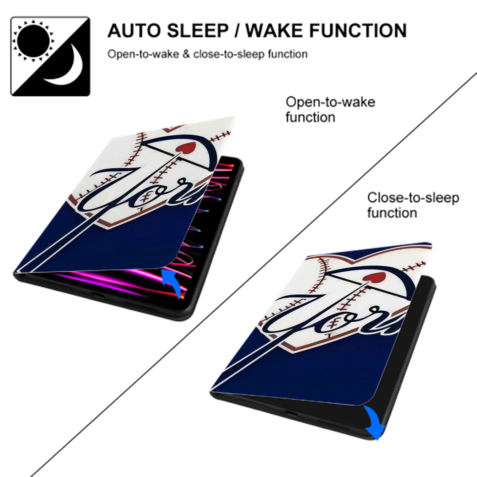 New York Yankees 354 IPad Book-Style Case With Pencil Slot – Slim PU & TPU Cover – Full Protection, Precise Fit, Water & Scratch Resistant