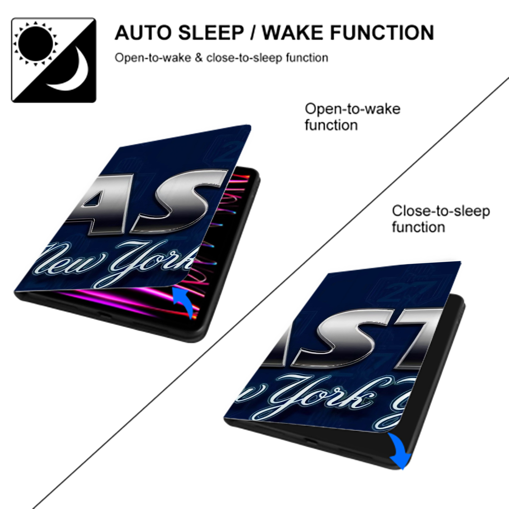 New York Yankees 359 IPad Book-Style Case With Pencil Slot – Slim PU & TPU Cover – Full Protection, Precise Fit, Water & Scratch Resistant