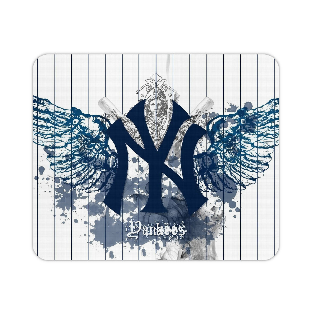 New York Yankees 353 Durable Rubber Mouse Pad With Stitched Edges, Waterproof, Non-Slip Surface, Ultra-Thin Design For Gaming, Office