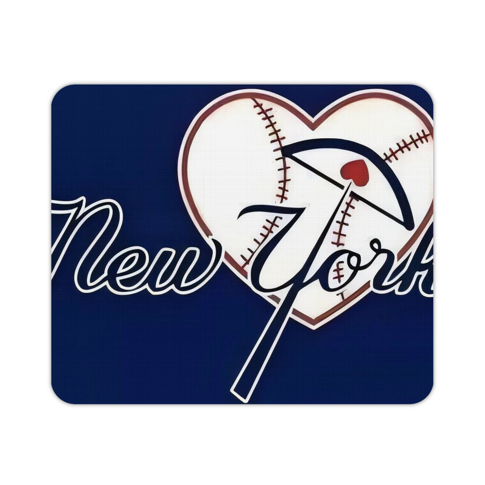 New York Yankees 354 Durable Rubber Mouse Pad With Stitched Edges, Waterproof, Non-Slip Surface, Ultra-Thin Design For Gaming, Office
