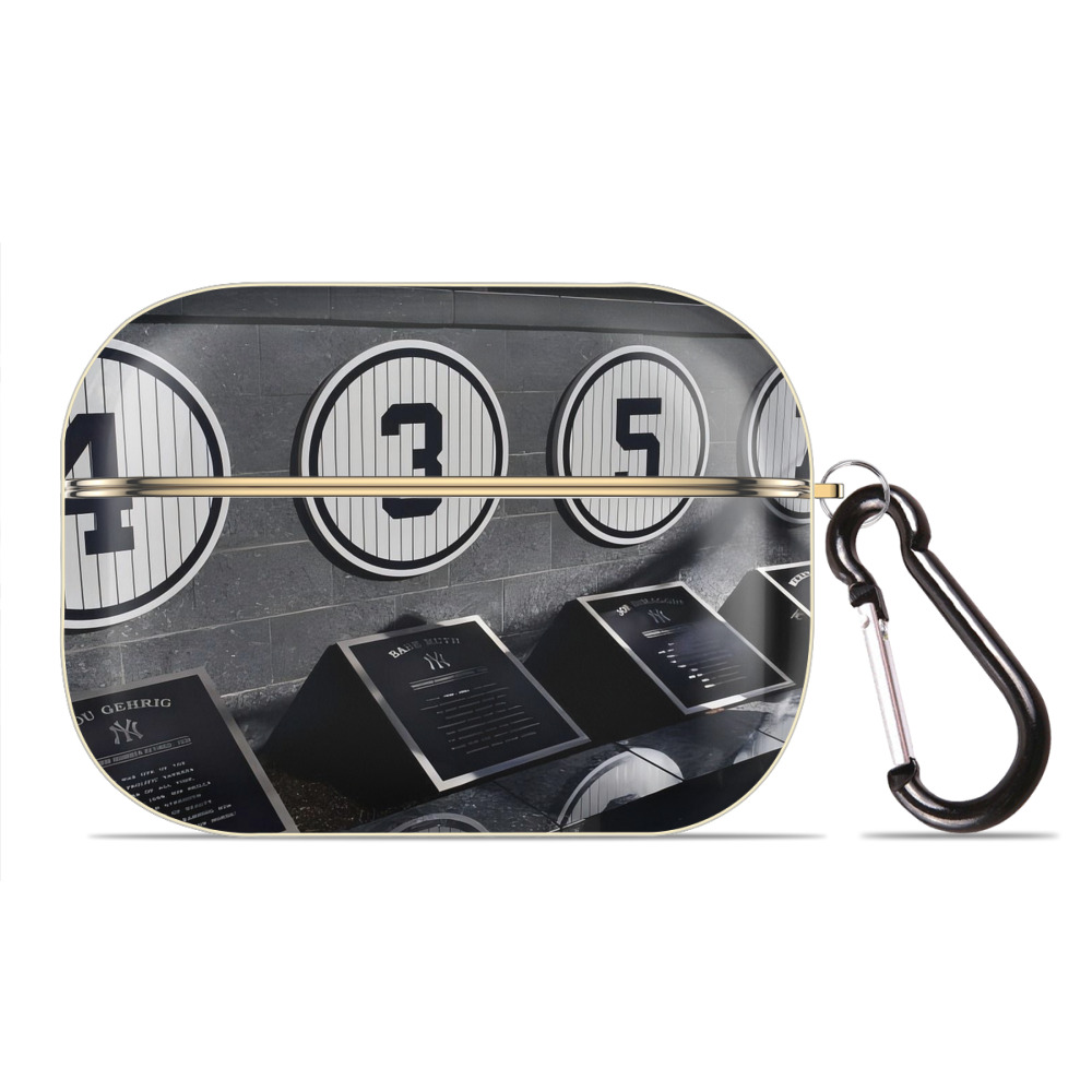 New York Yankees 250 Luxury Gold AirPods Pro Case With Keychain, Flexible PC Material, Full Protection, Precise Cutouts, Anti-Fingerprint, Washable, Durable Design
