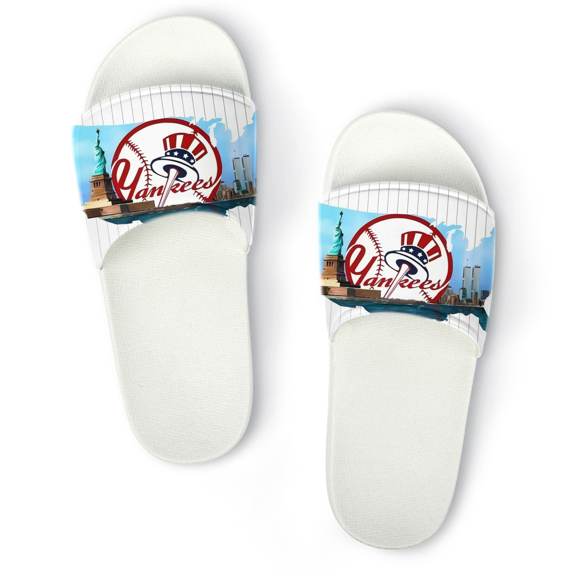 New York Yankees 352 PVC Home Slippers For Men & Women – Durable, Comfortable, Waterproof, Non-Slip, Stylish Casual Indoor & Outdoor Sandals
