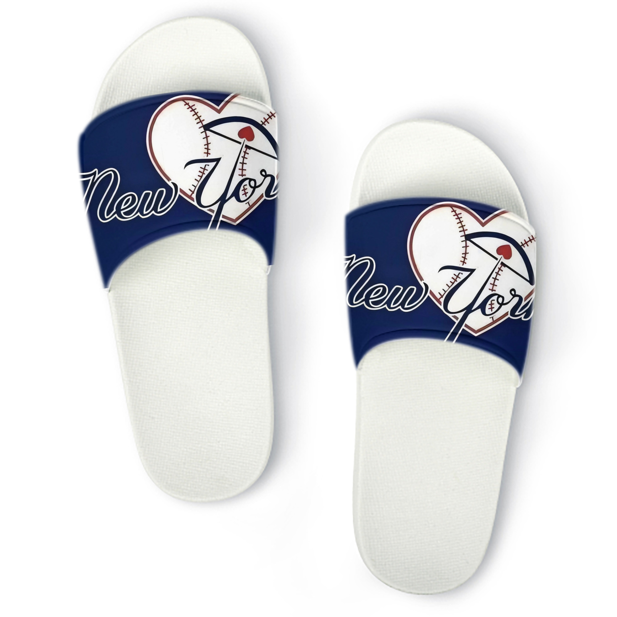 New York Yankees 354 PVC Home Slippers For Men & Women – Durable, Comfortable, Waterproof, Non-Slip, Stylish Casual Indoor & Outdoor Sandals