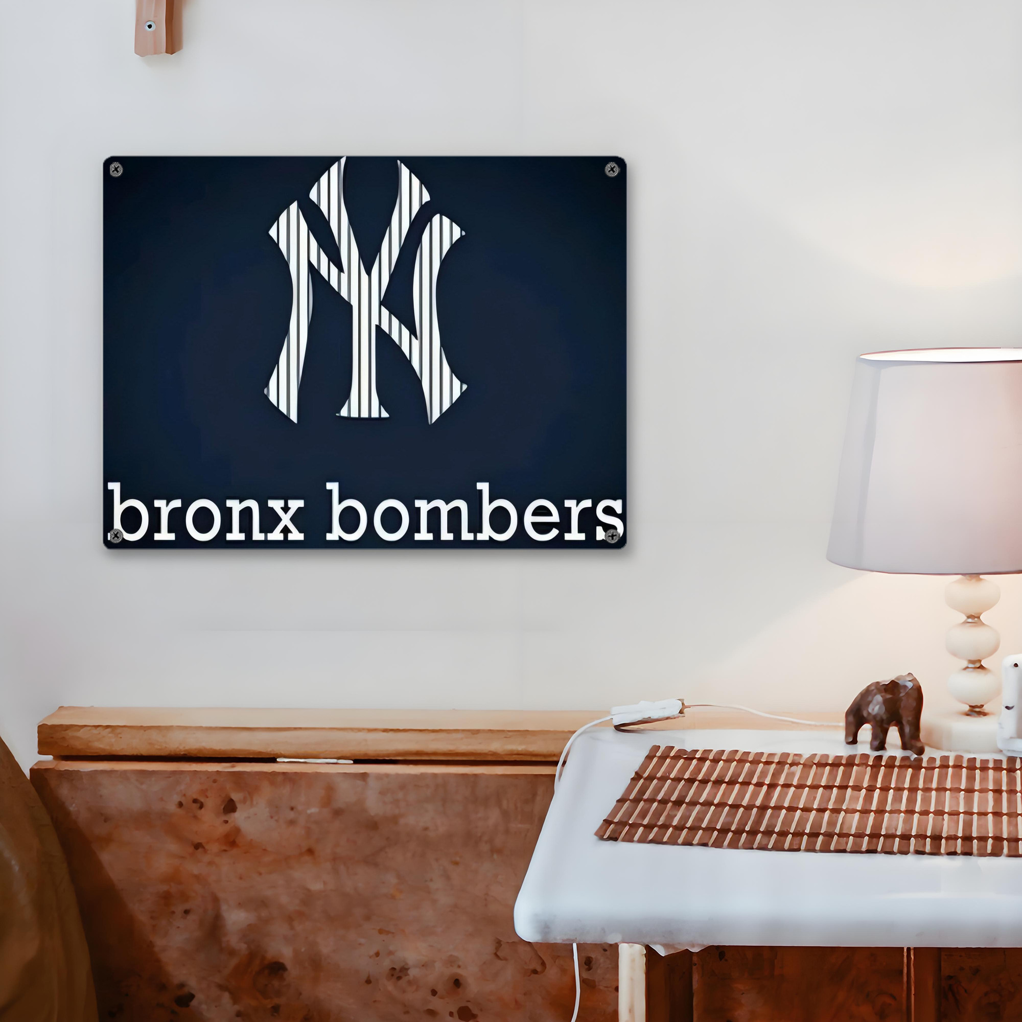 New York Yankees 355 Vintage Metal Tin Sign 16x12 – Full-Print Iron Wall Decor – Durable, Fade-Resistant – Easy To Hang – Ideal For Home, Bar, Kitchen & Office Decor