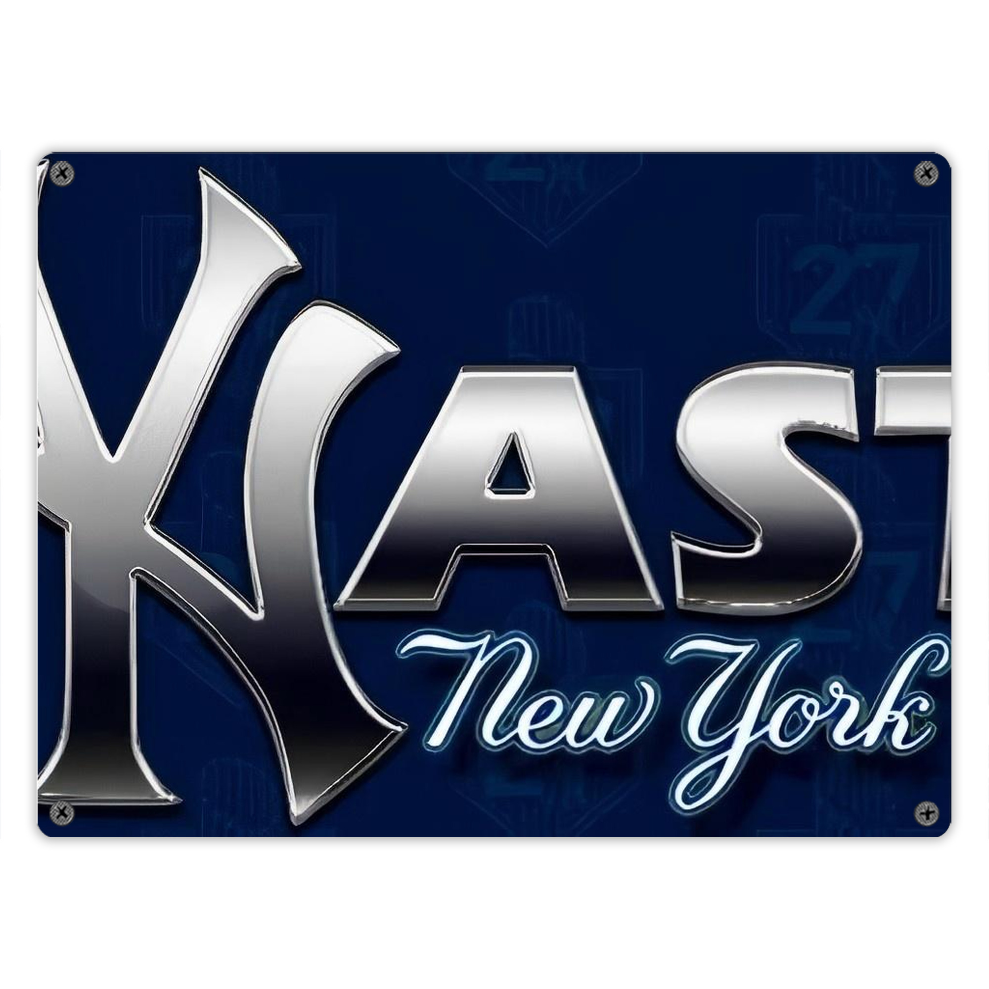 New York Yankees 359 Vintage Metal Tin Sign 16x12 – Full-Print Iron Wall Decor – Durable, Fade-Resistant – Easy To Hang – Ideal For Home, Bar, Kitchen & Office Decor