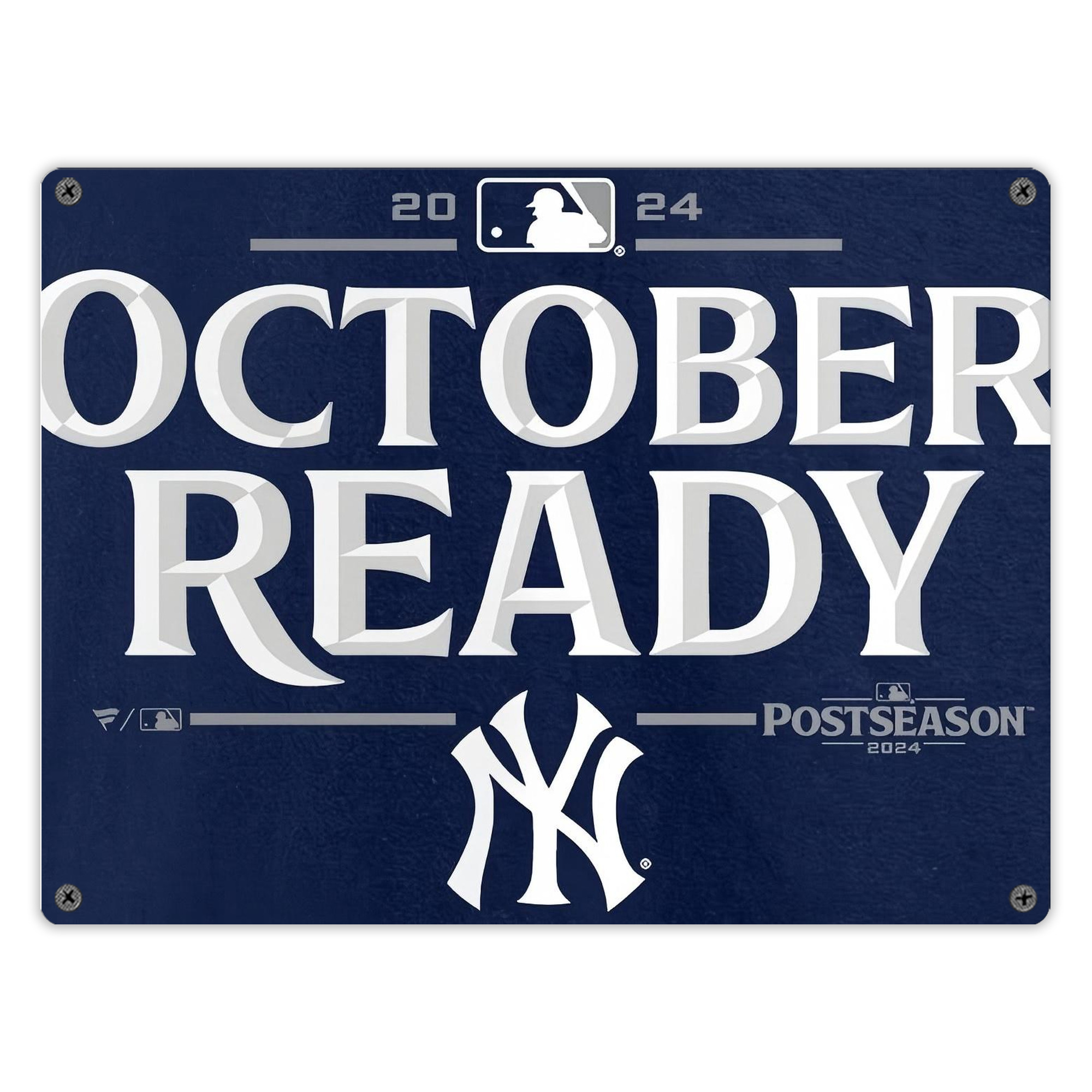 New York Yankees 360 Vintage Metal Tin Sign 16x12 – Full-Print Iron Wall Decor – Durable, Fade-Resistant – Easy To Hang – Ideal For Home, Bar, Kitchen & Office Decor
