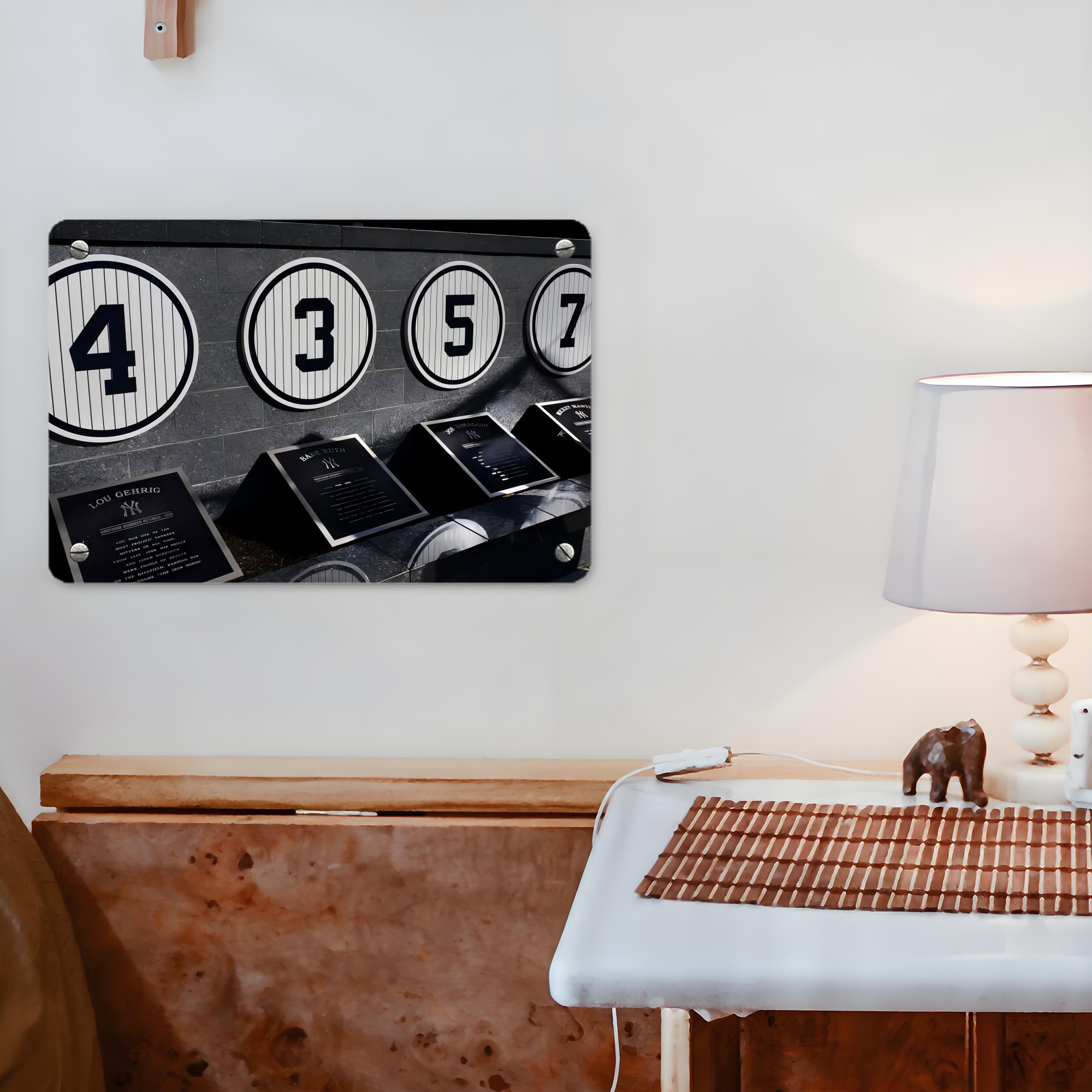 New York Yankees 250 Metal Tin Sign 12x8inch - Premium Full-Print Decorative Wall Art, Durable Rust-Resistant Metal Plaque For Living Room, Bedroom, Kitchen, Office, Bar Décor