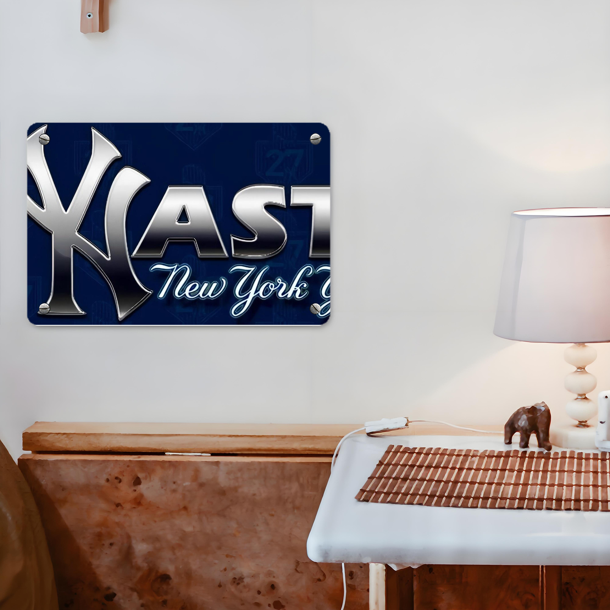 New York Yankees 359 Metal Tin Sign 12x8inch - Premium Full-Print Decorative Wall Art, Durable Rust-Resistant Metal Plaque For Living Room, Bedroom, Kitchen, Office, Bar Décor