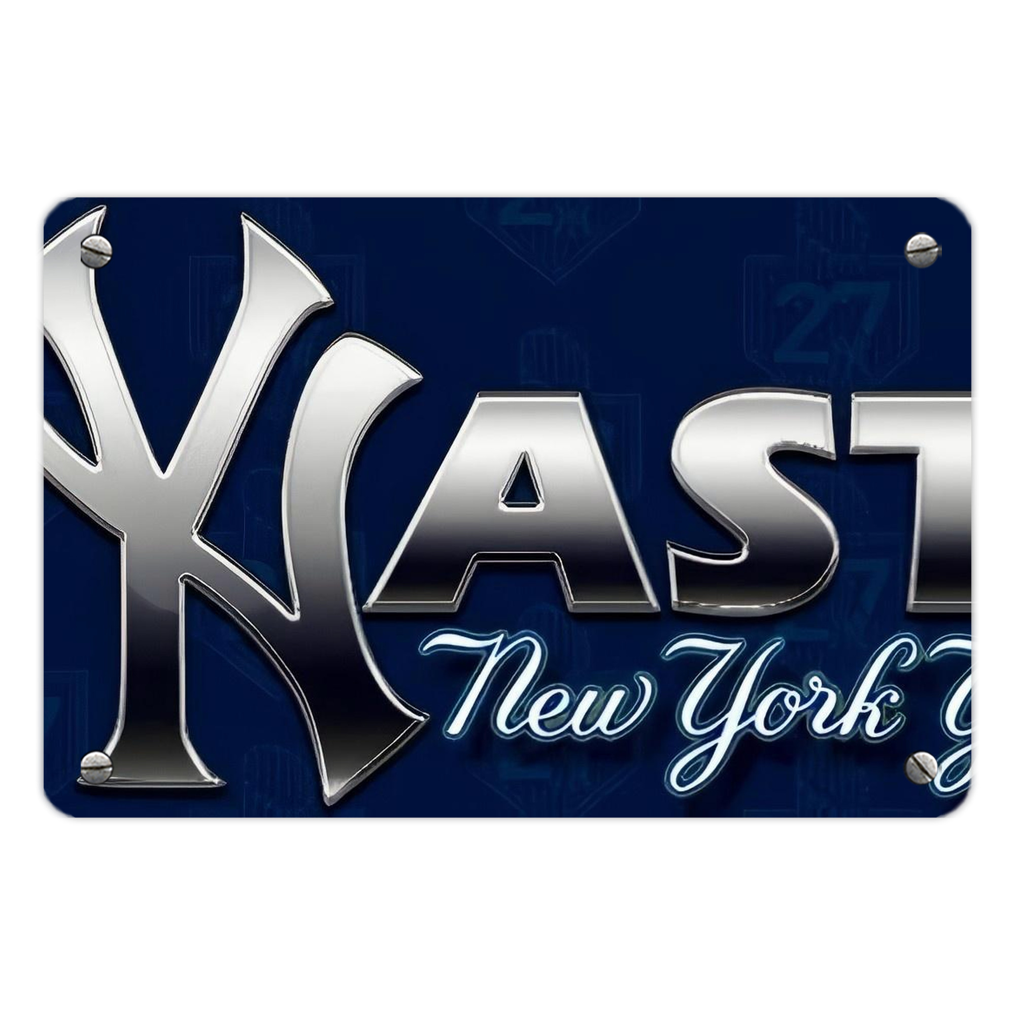 New York Yankees 359 Metal Tin Sign 12x8inch - Premium Full-Print Decorative Wall Art, Durable Rust-Resistant Metal Plaque For Living Room, Bedroom, Kitchen, Office, Bar Décor