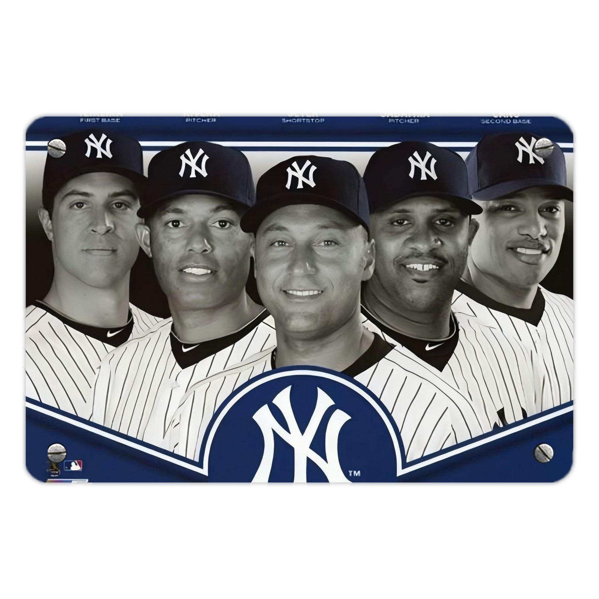 New York Yankees 361 Metal Tin Sign 12x8inch - Premium Full-Print Decorative Wall Art, Durable Rust-Resistant Metal Plaque For Living Room, Bedroom, Kitchen, Office, Bar Décor