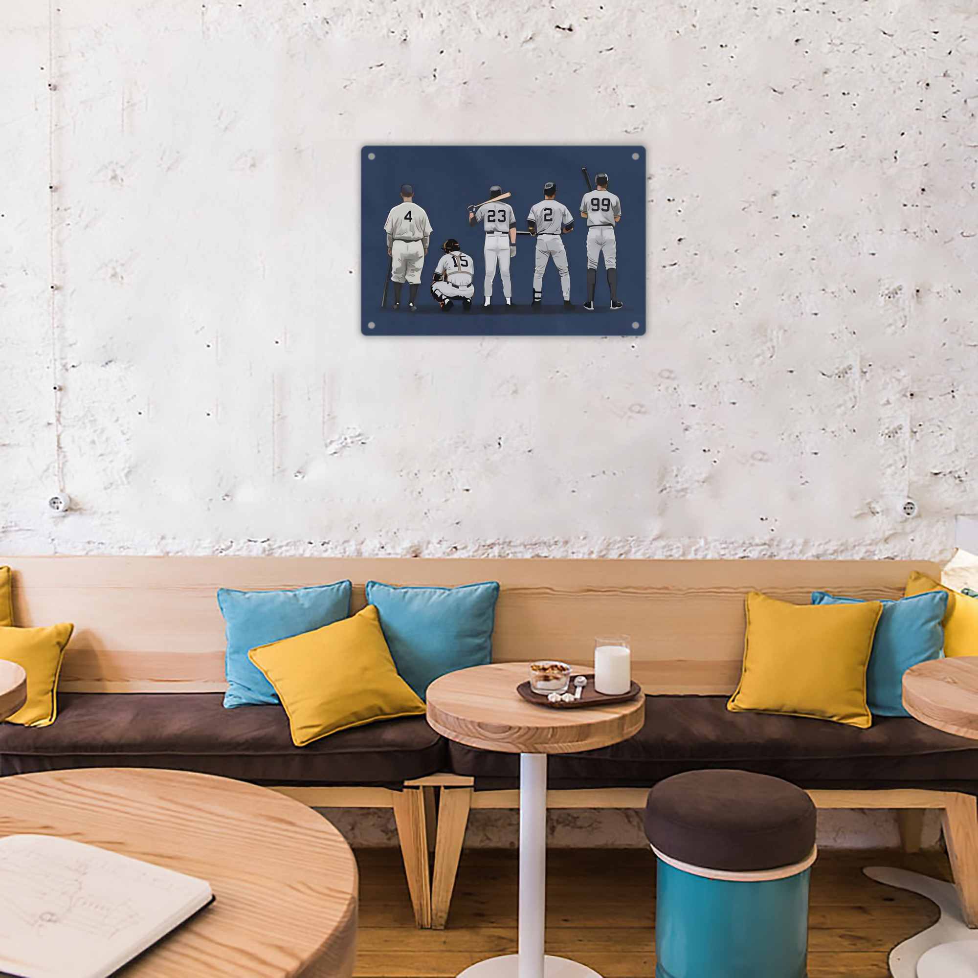 New York Yankees 242 Decorative Aluminum Plaque – Horizontal Design – Durable, Stylish, Easy To Install – Ideal For Home, Office, Bar, And More