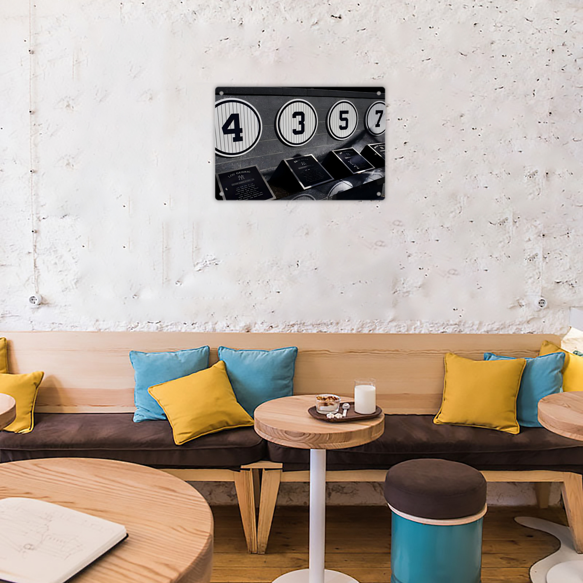 New York Yankees 250 Decorative Aluminum Plaque – Horizontal Design – Durable, Stylish, Easy To Install – Ideal For Home, Office, Bar, And More