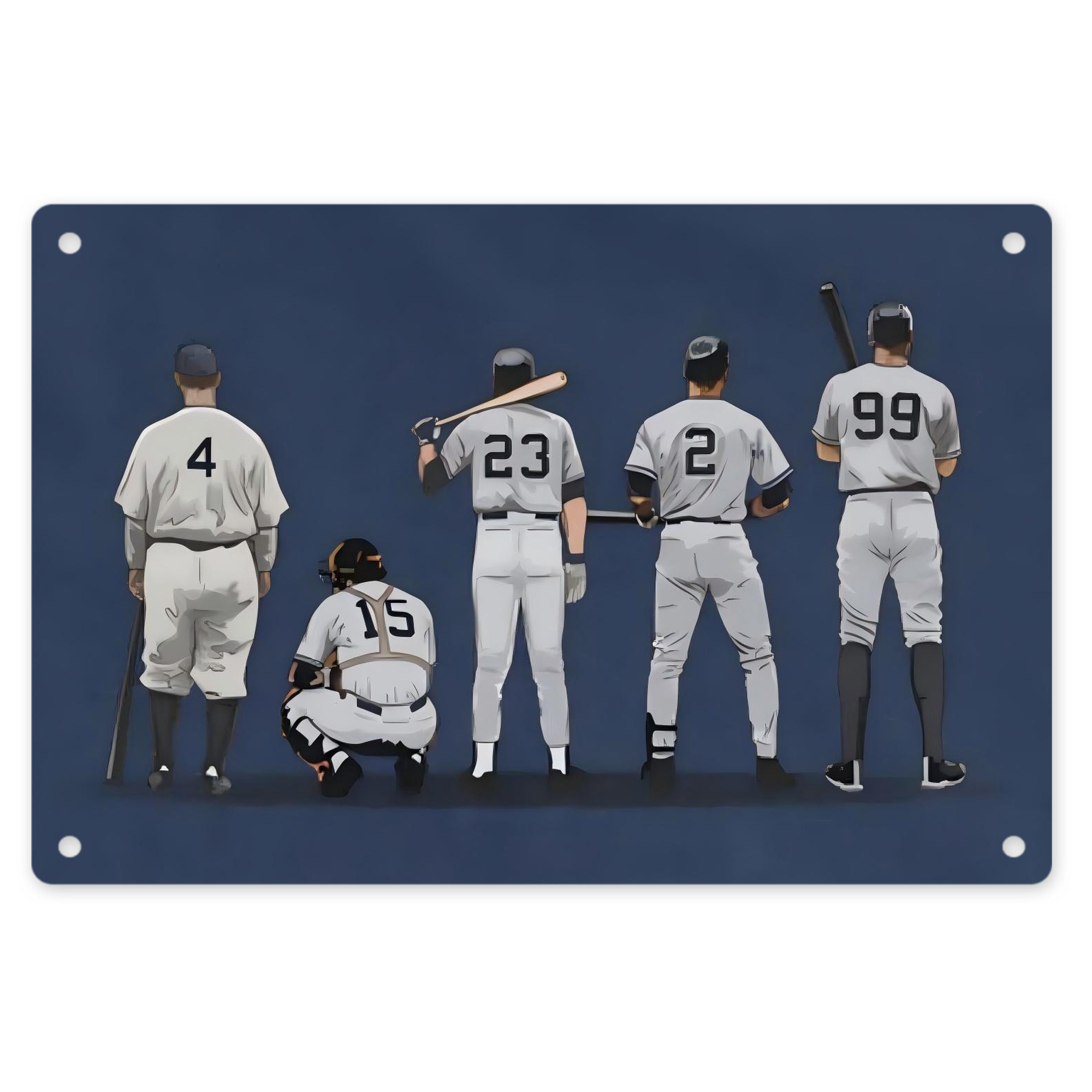 New York Yankees 242 Decorative Aluminum Plaque – Horizontal Design – Durable, Stylish, Easy To Install – Ideal For Home, Office, Bar, And More