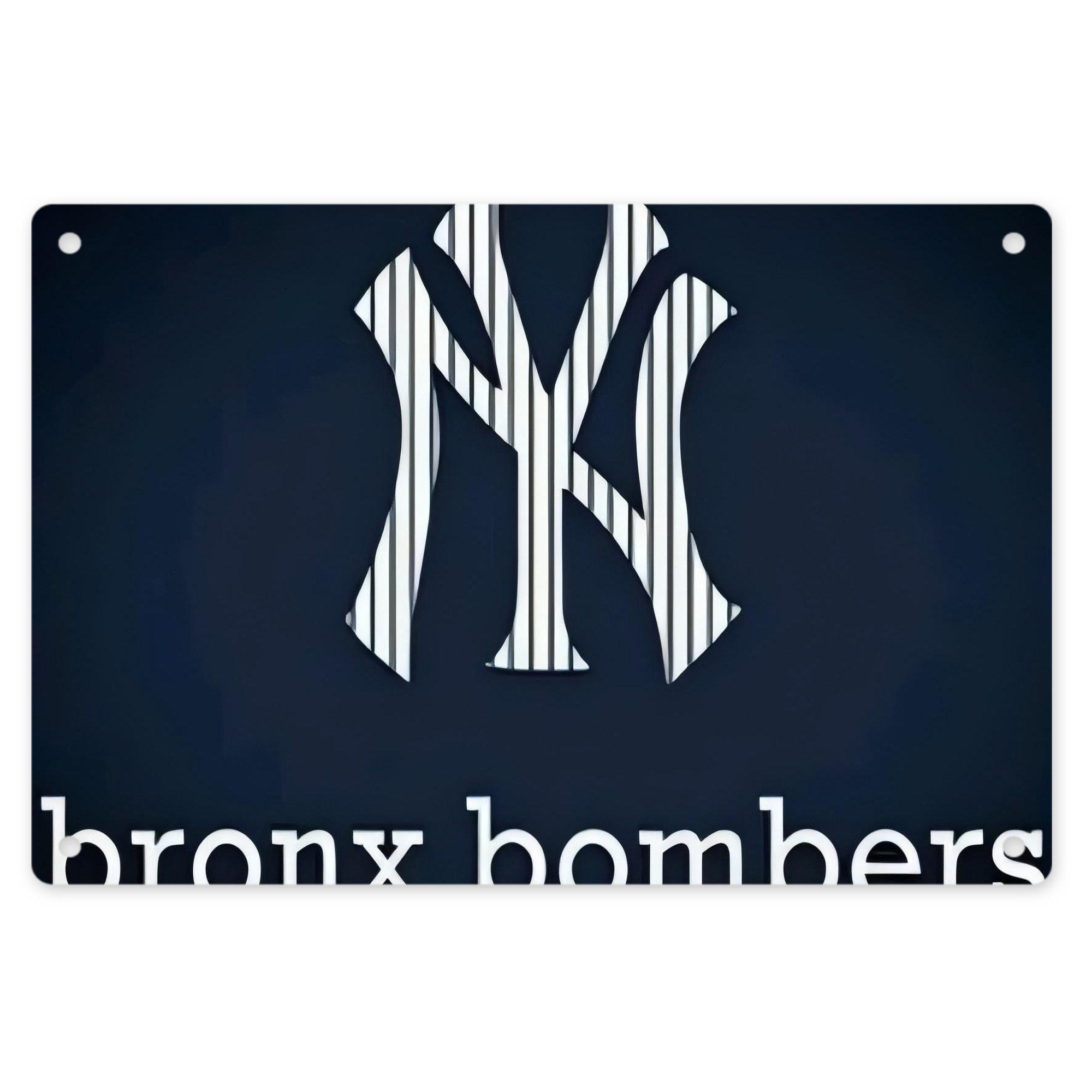 New York Yankees 355 Decorative Aluminum Plaque – Horizontal Design – Durable, Stylish, Easy To Install – Ideal For Home, Office, Bar, And More