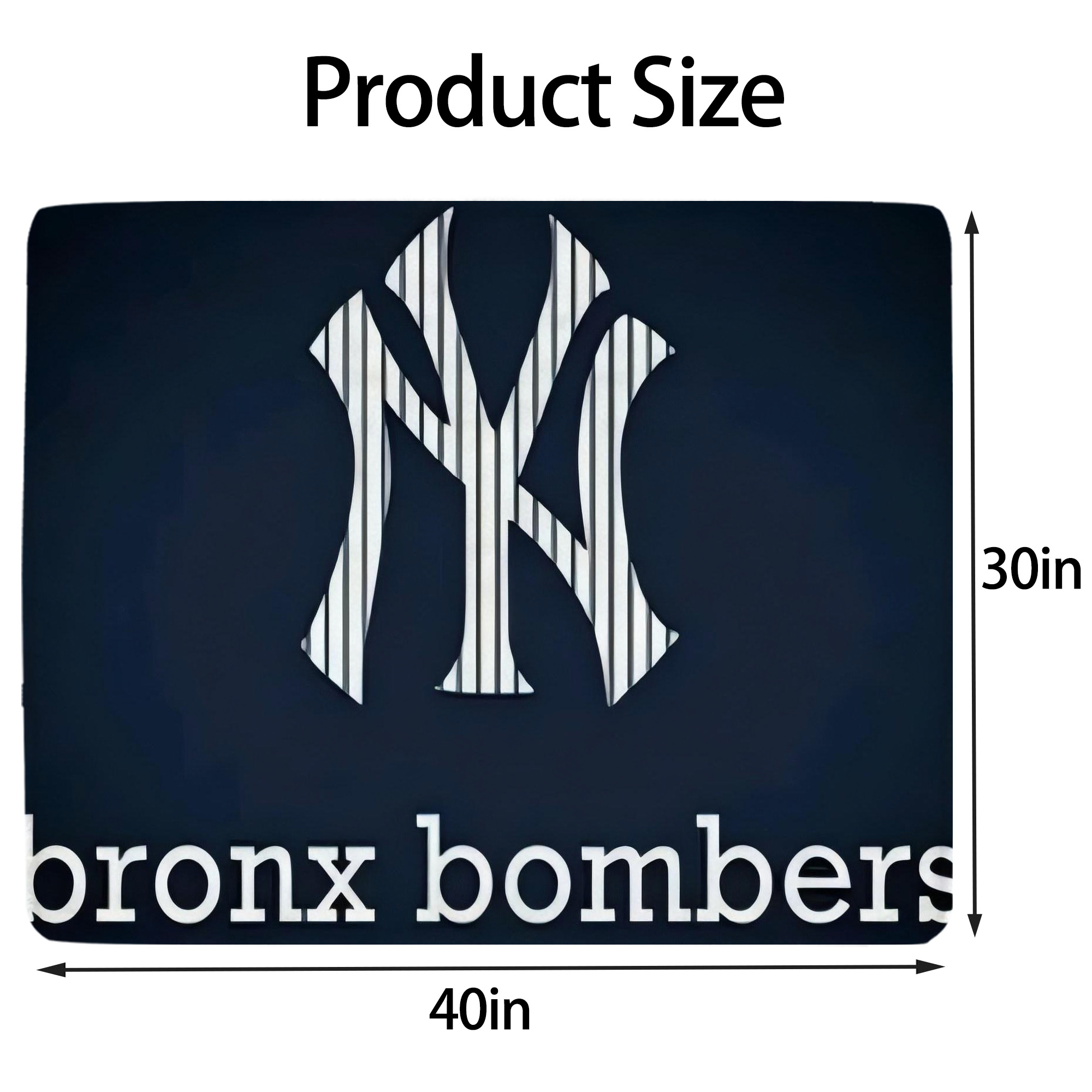 New York Yankees 355 Soft Plush Fleece Blanket 30x40 Inch - 300GSM Flannel, Ultra Soft & Warm, Lightweight & Durable, Perfect For Kids, Adults, Couch, Bed, Camping, Travel, Gift For Family & Friends